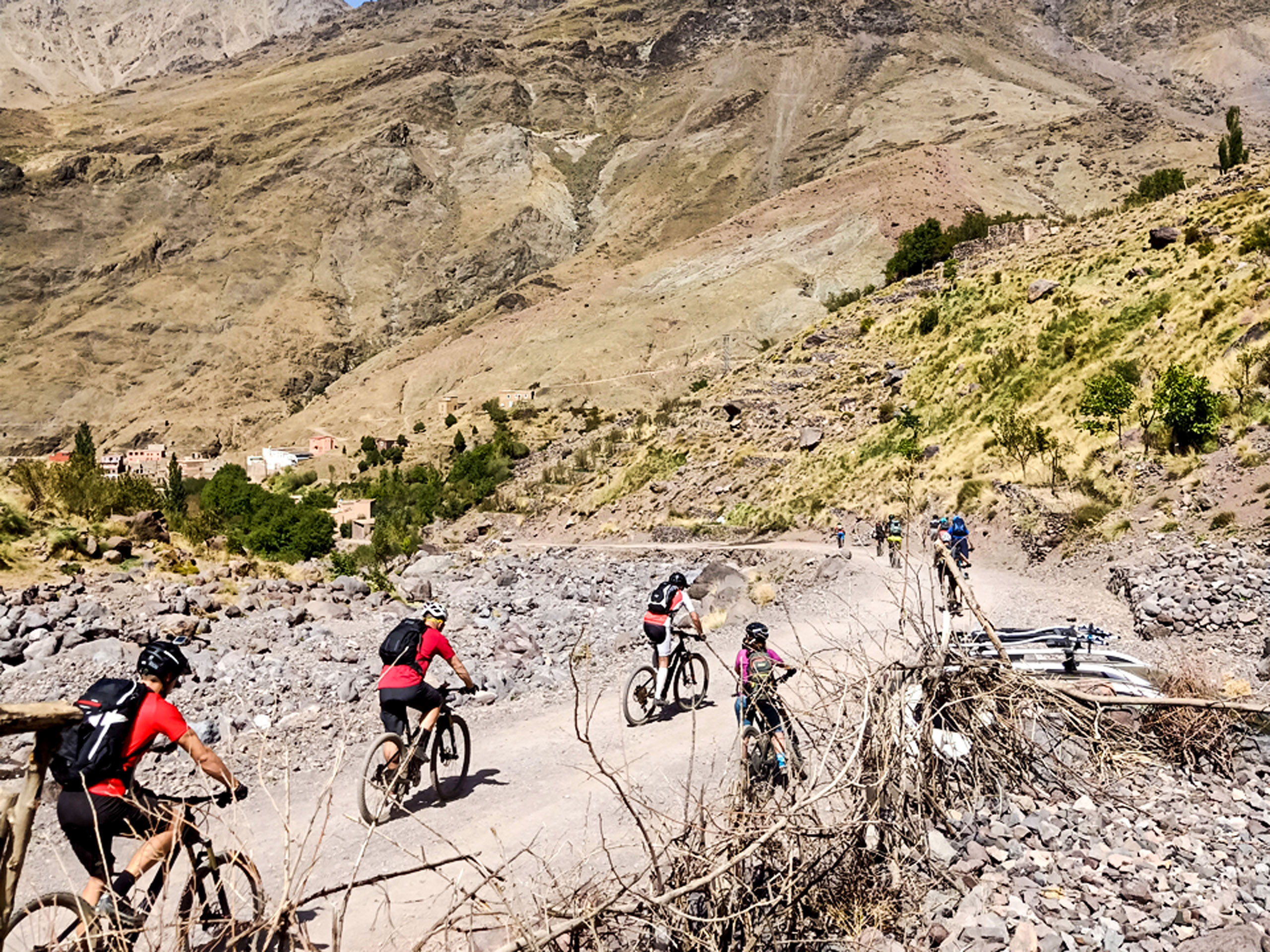 Cycling road trip in the mountains