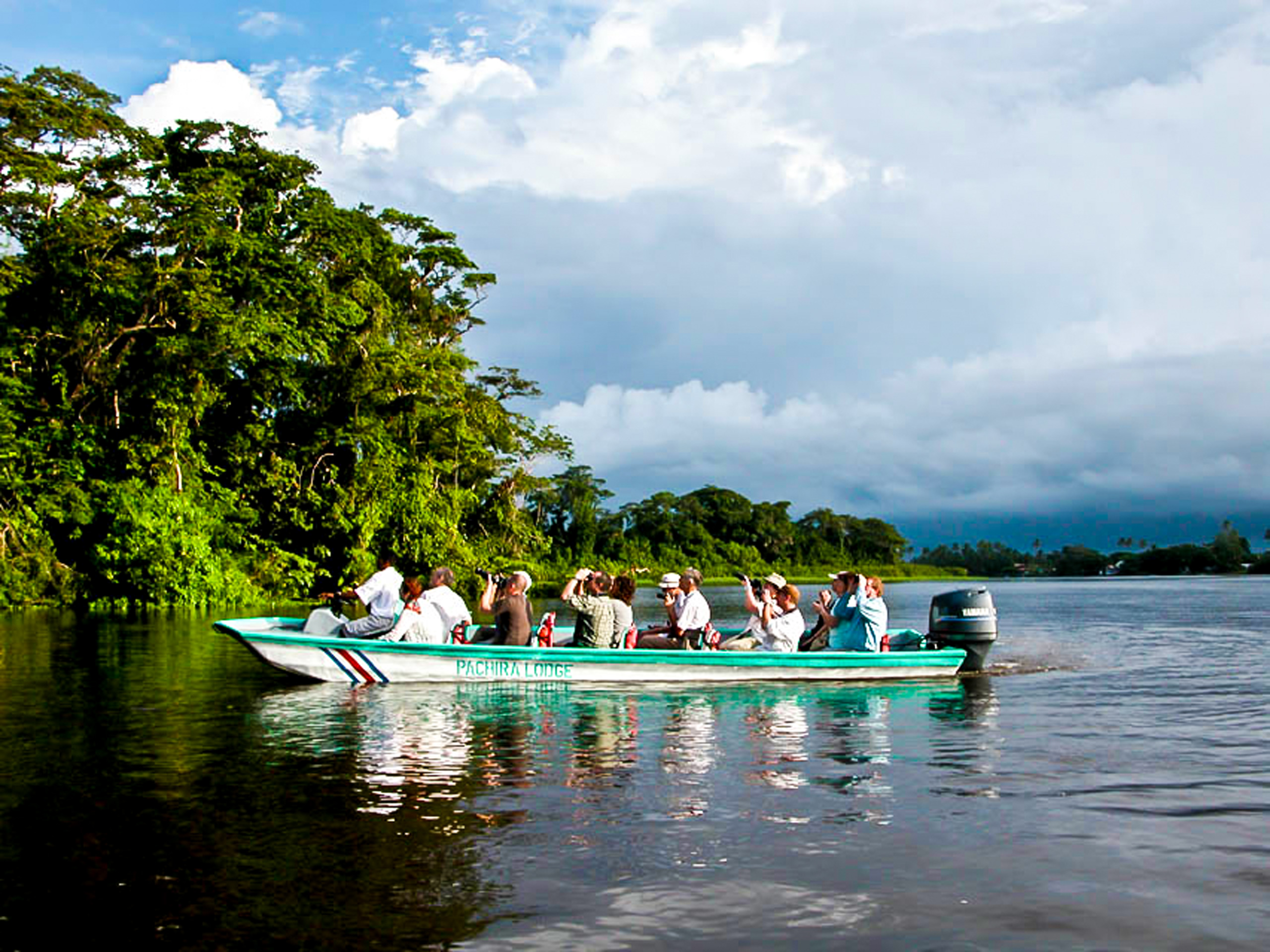 Tortuguero Canals boat traveling