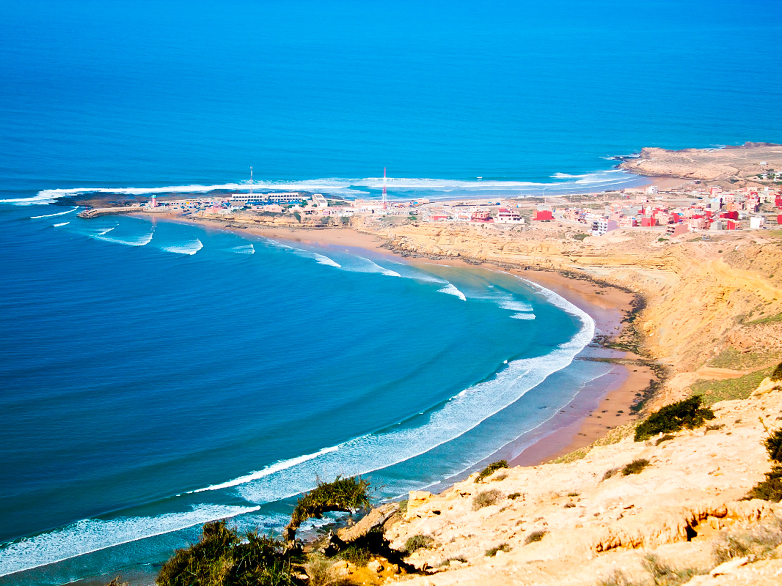 Morocco coast panoramic view