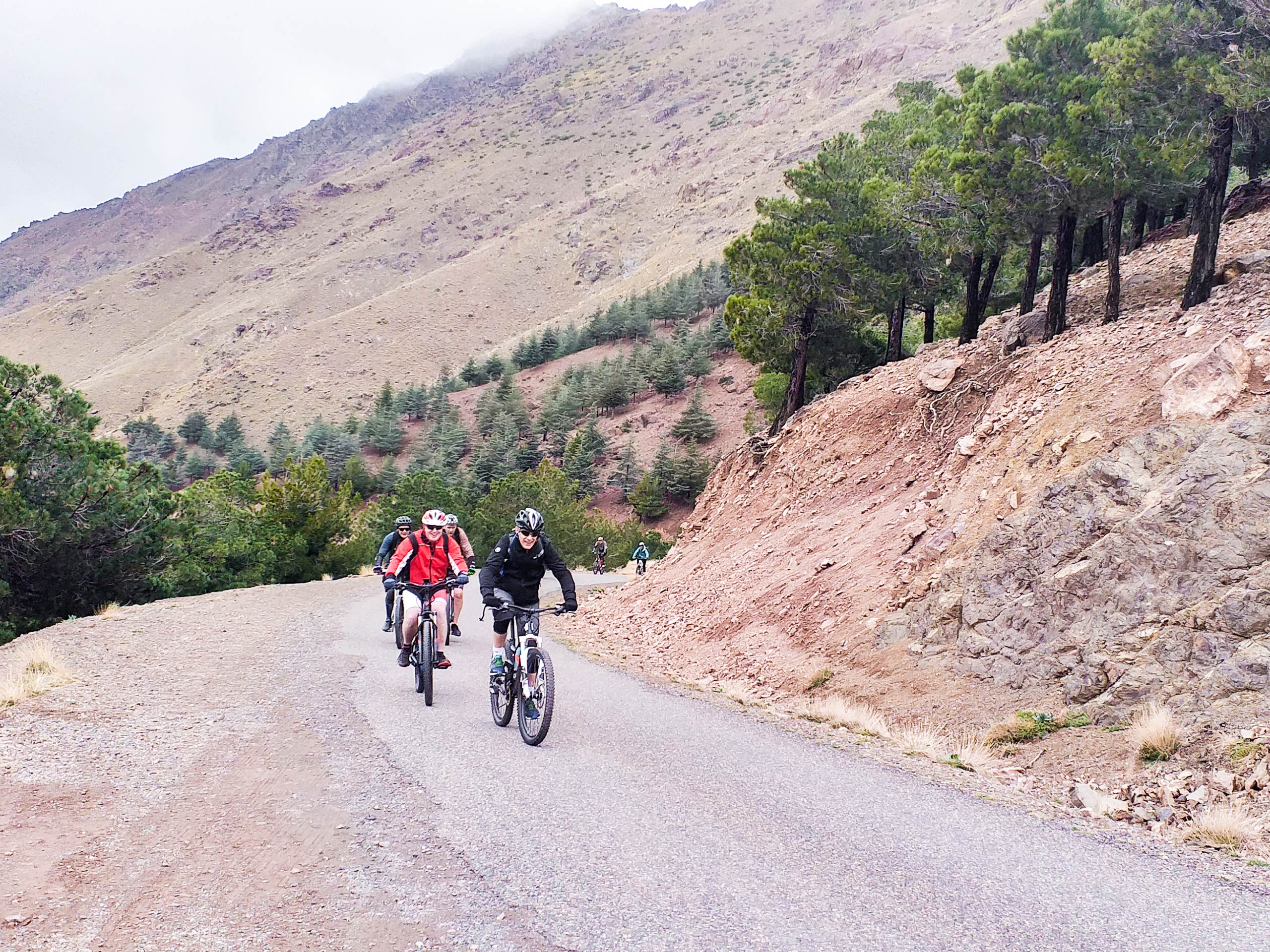 Mountain road cycling