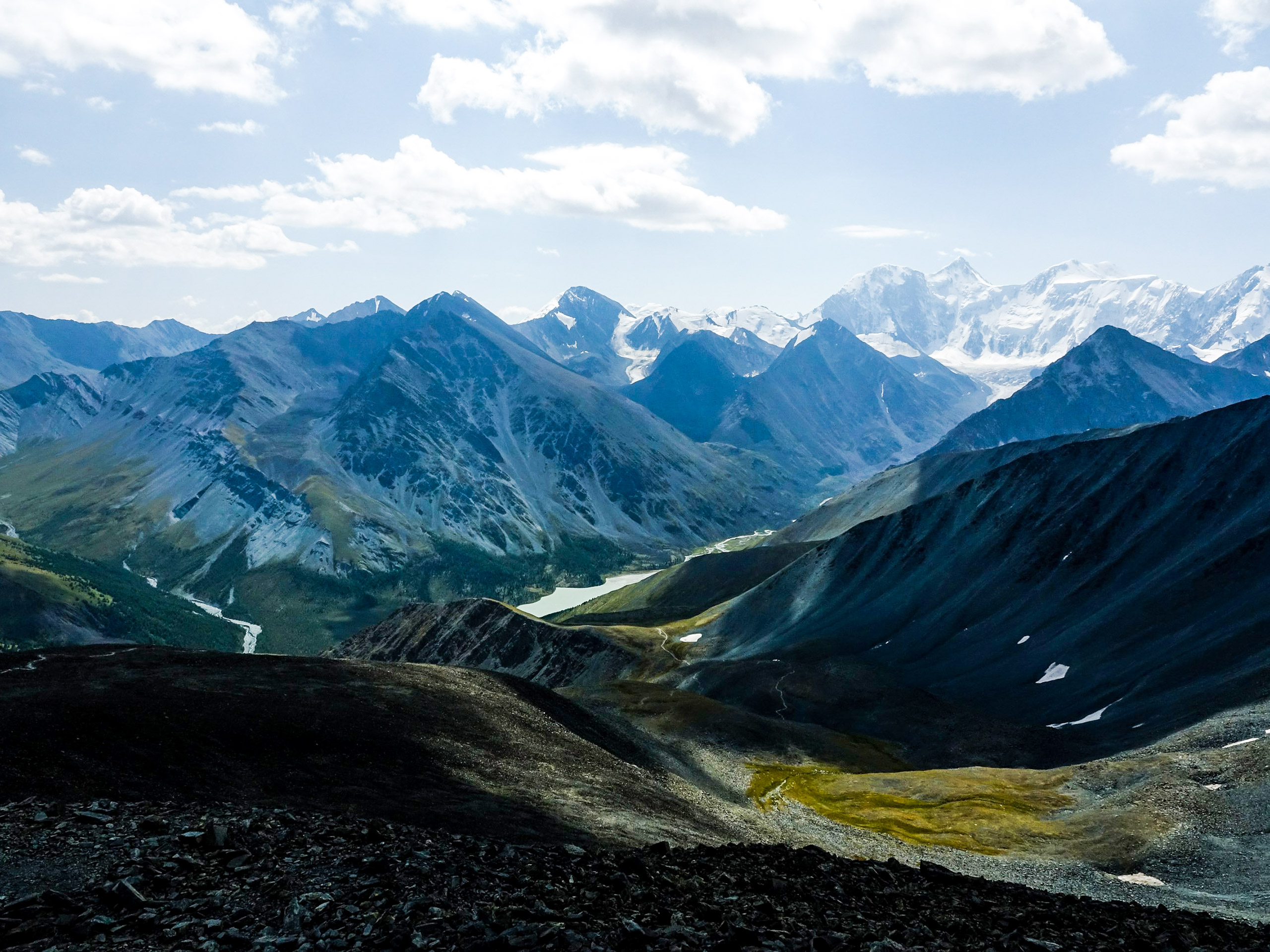 Altai mountain panoramic view
