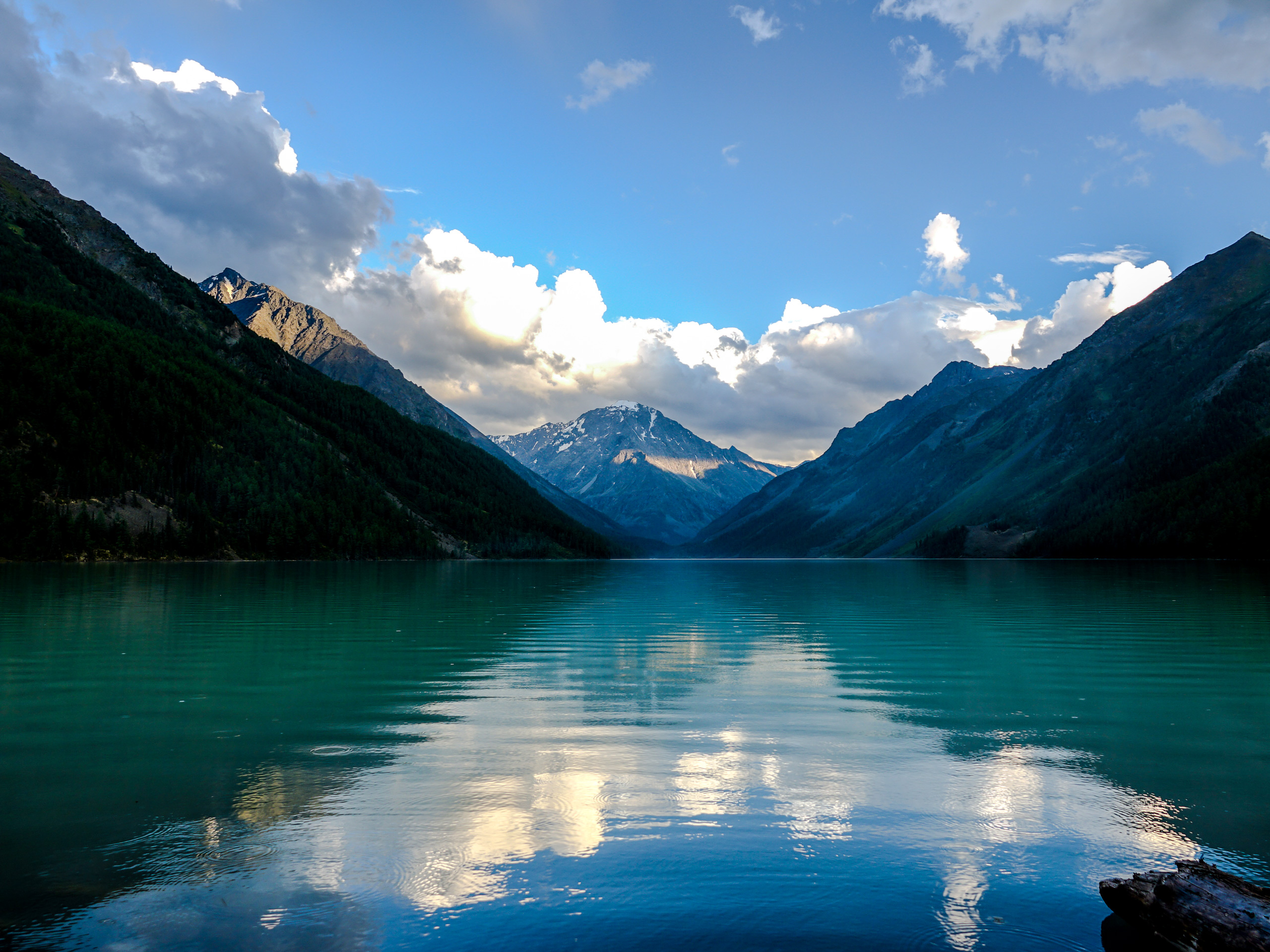 Beautiful lake in Altai Mountains