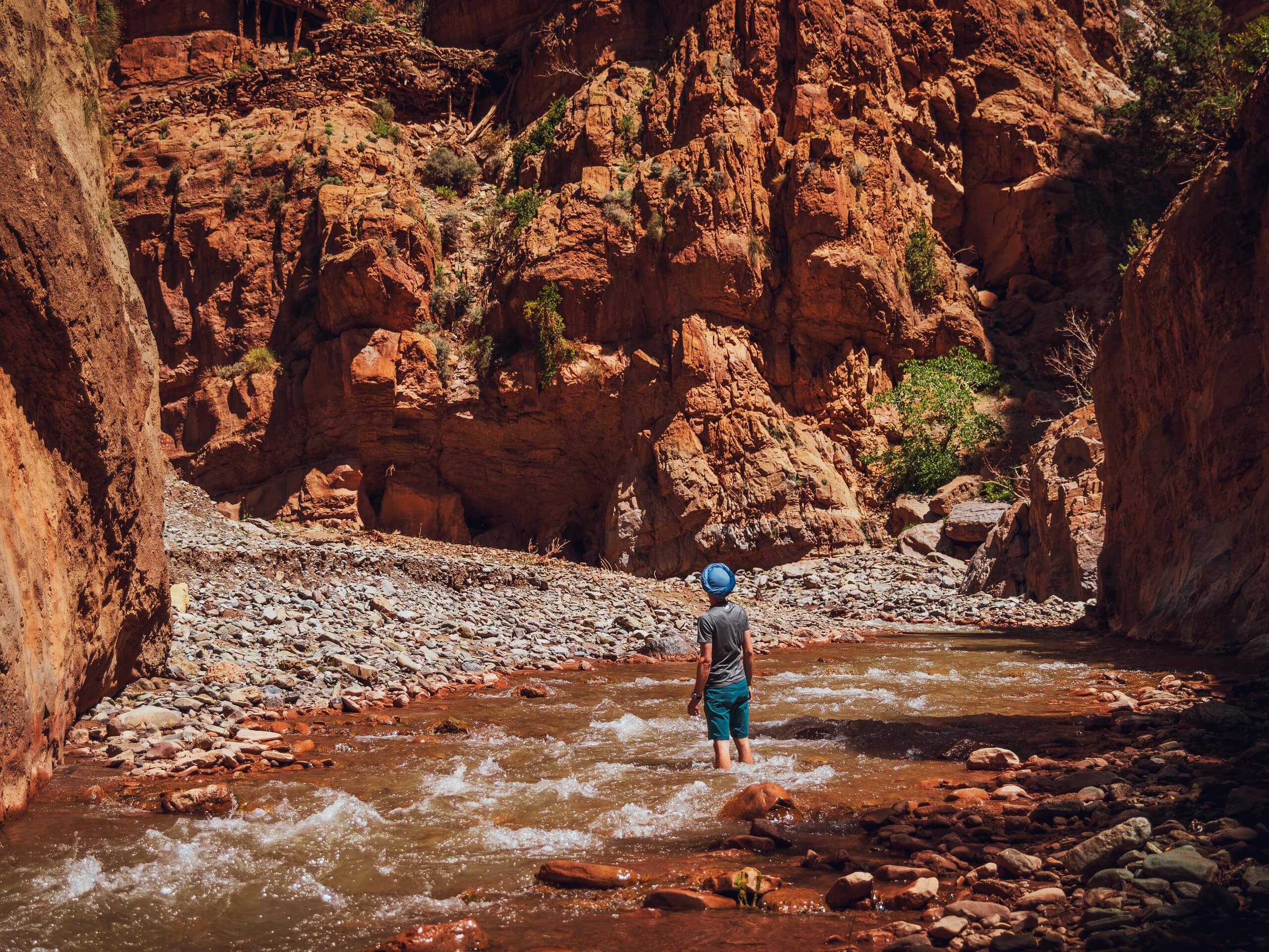 River stream in Mgoun Canyon
