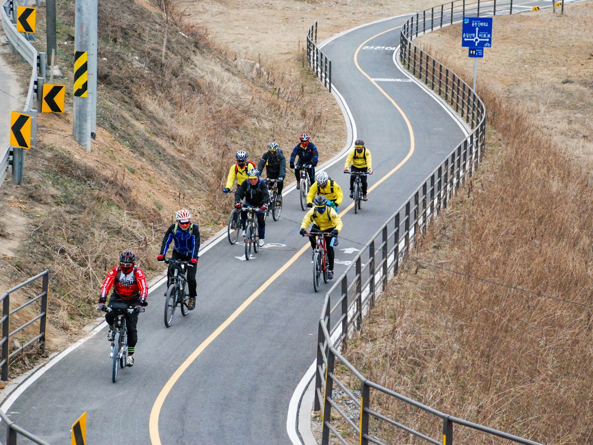 south korea bicycle tour
