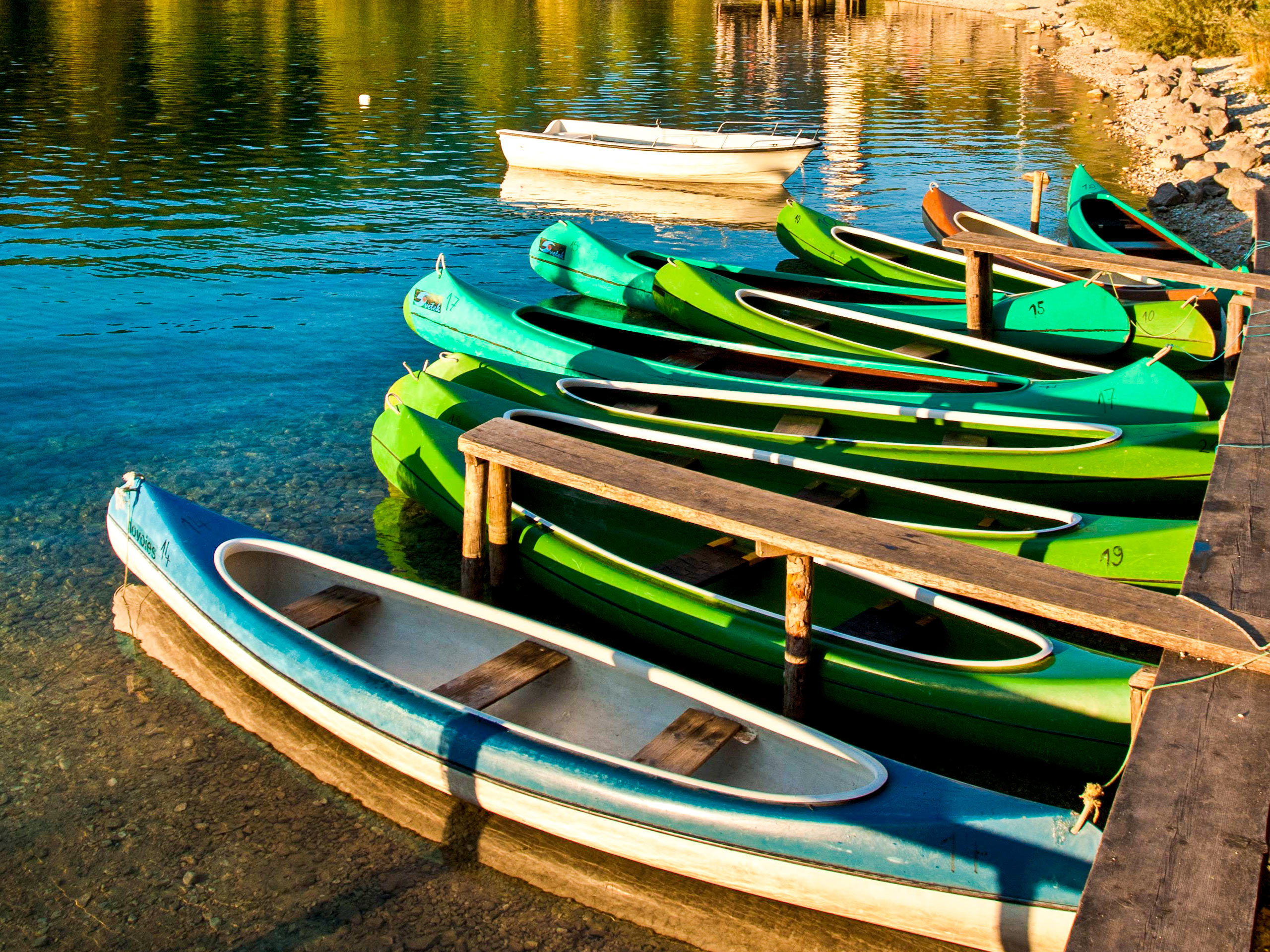 Kayak berth in Triglav national park