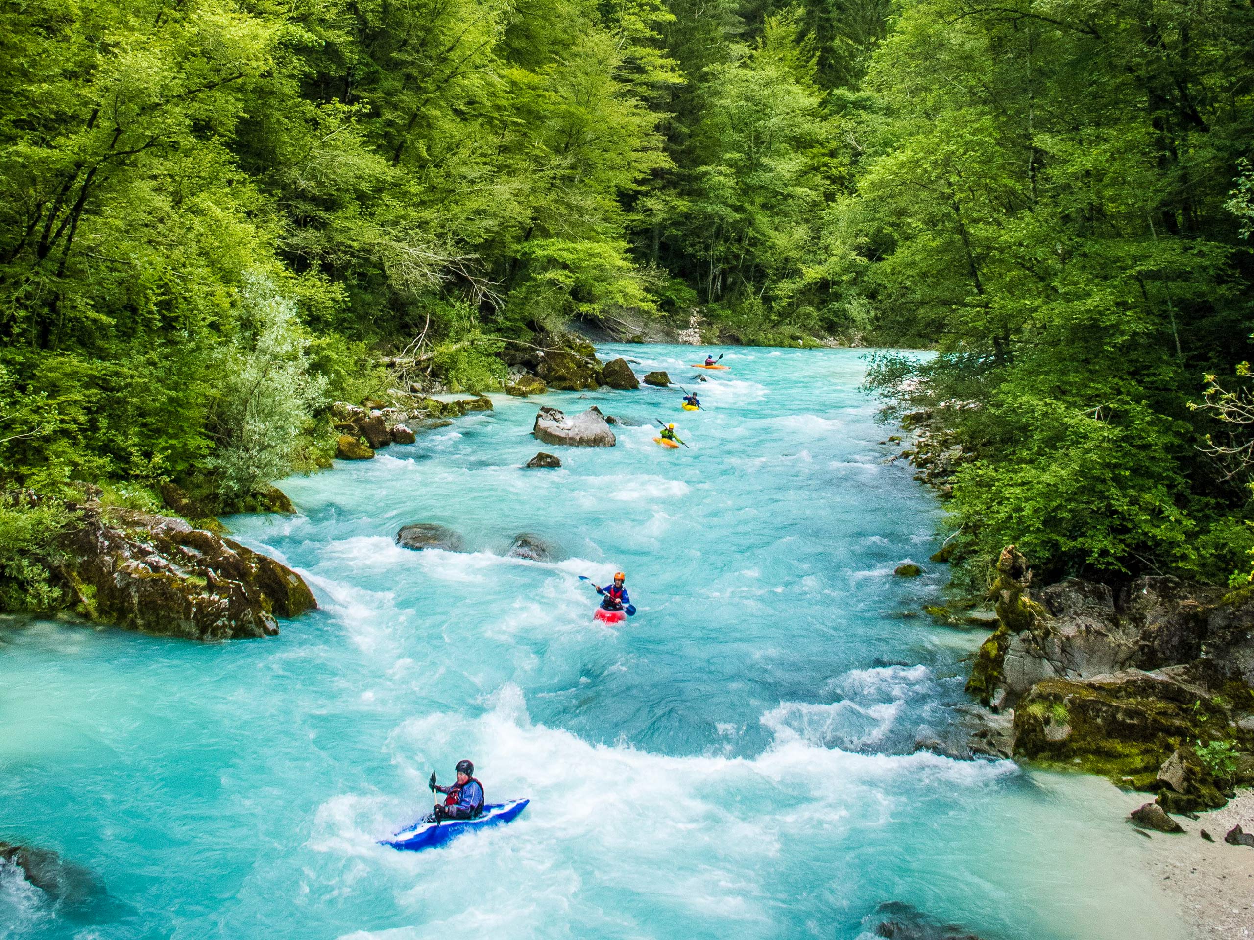 Rafting in Slovenia