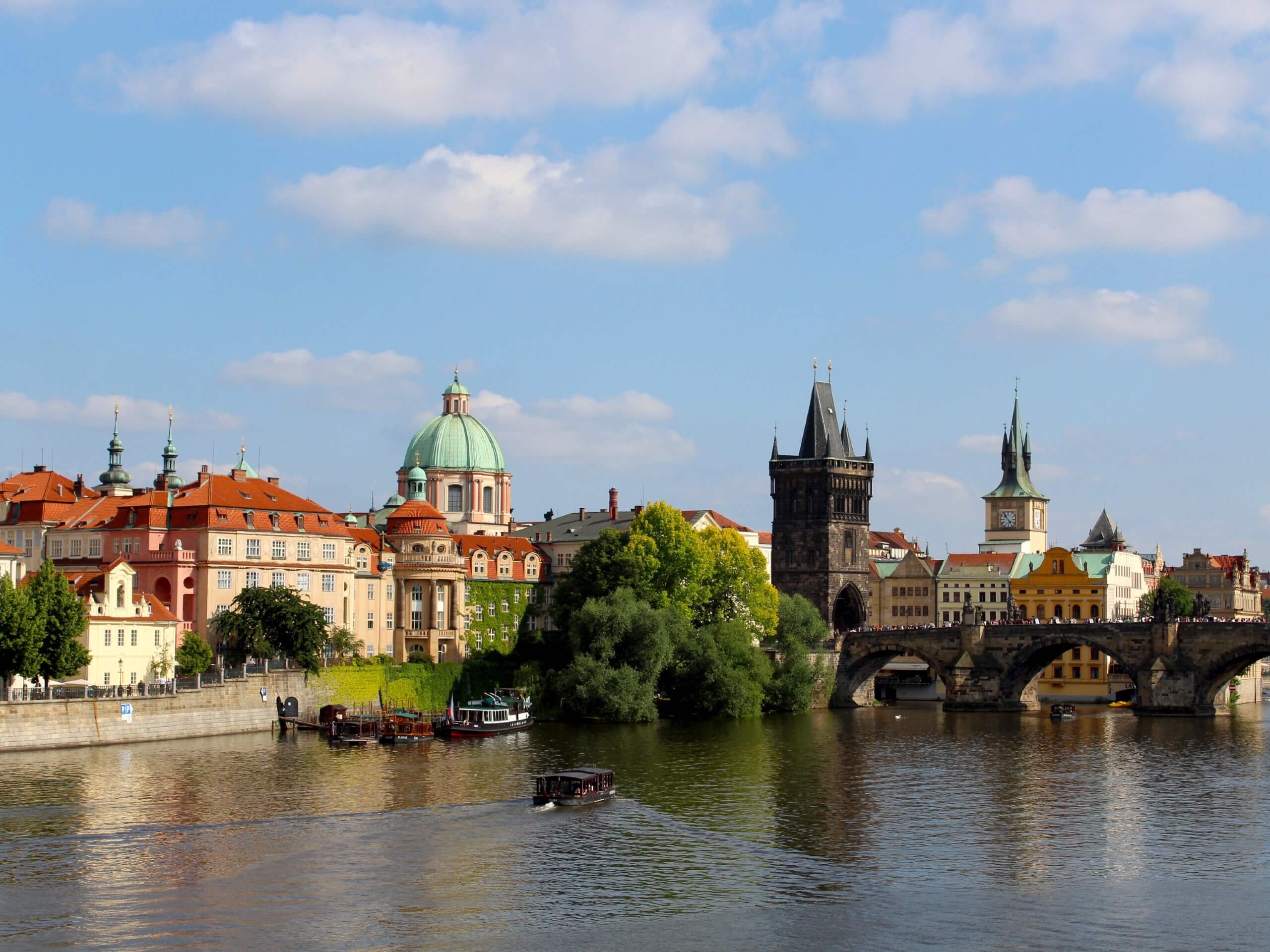 Cloudy day in Prague, Czechia