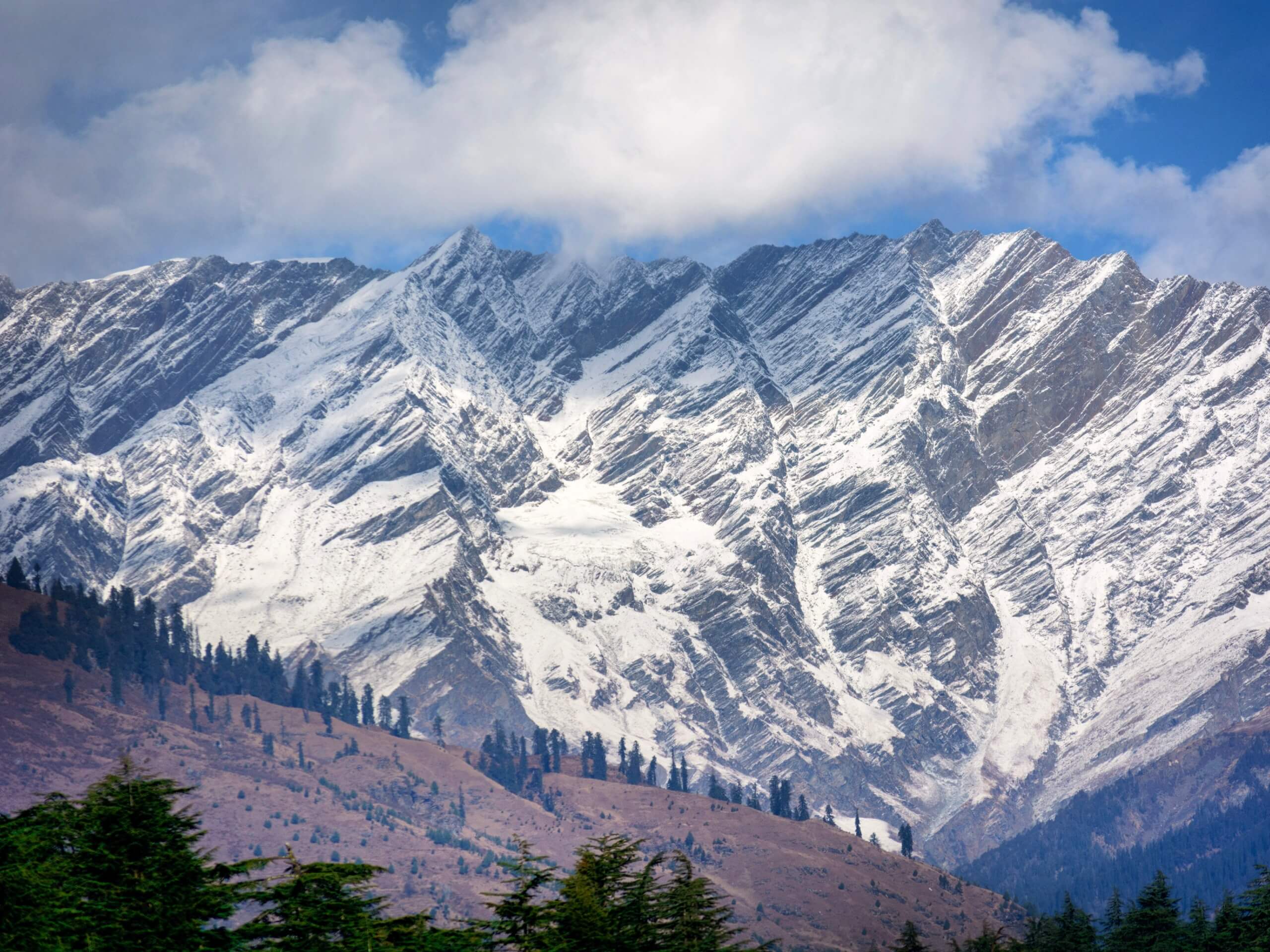 Himalayan mountain views near Manali