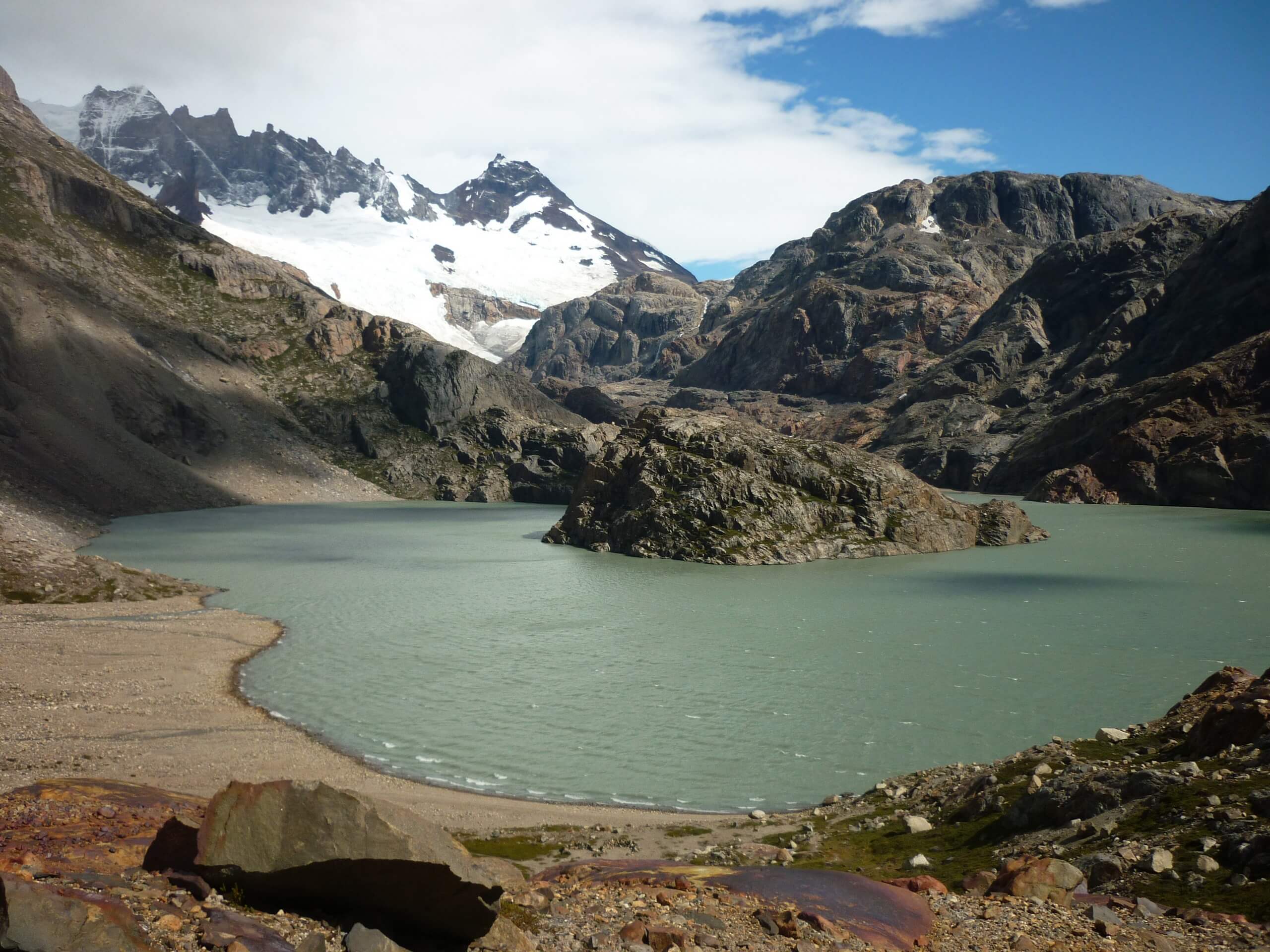 Blue lake in Patagonia