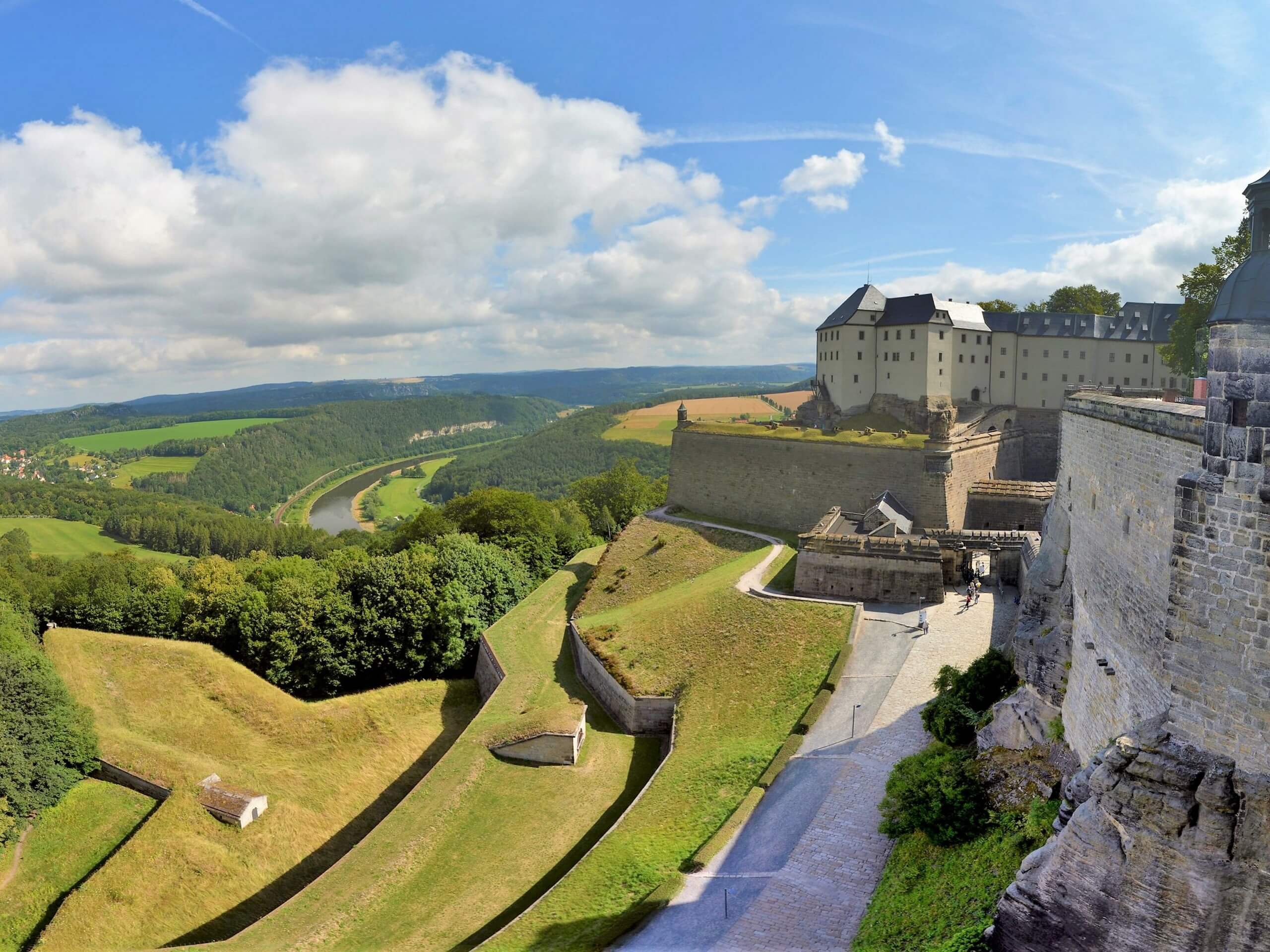 Fortress Königstein and Elbe valley