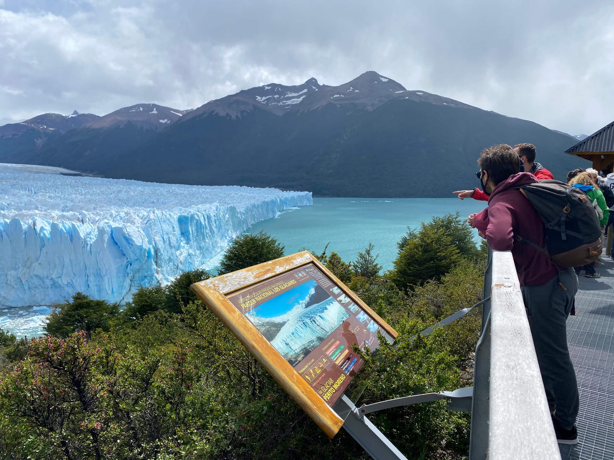 Overlooking the Perito Moreno Glacier