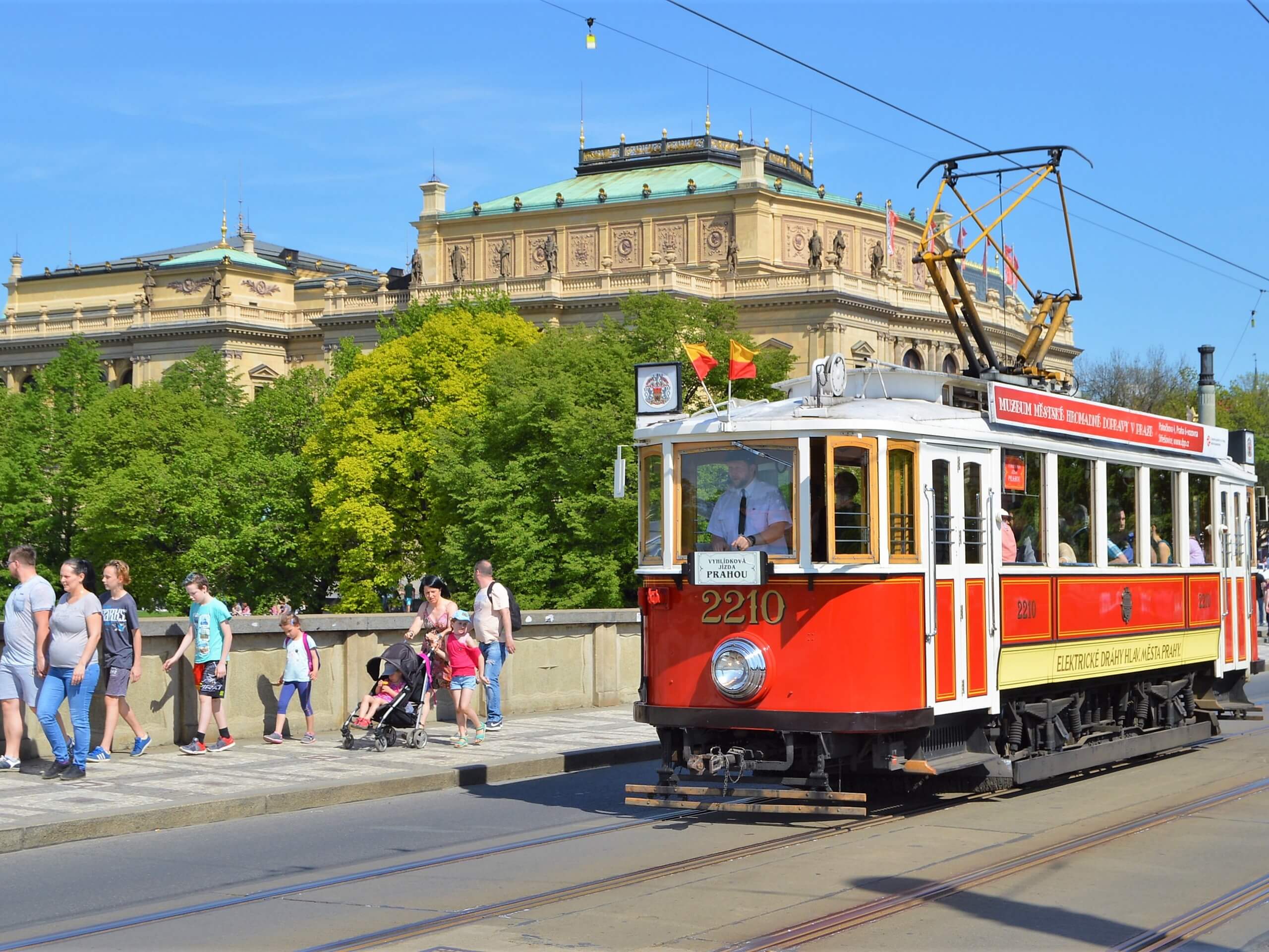 Historic tram in Prague
