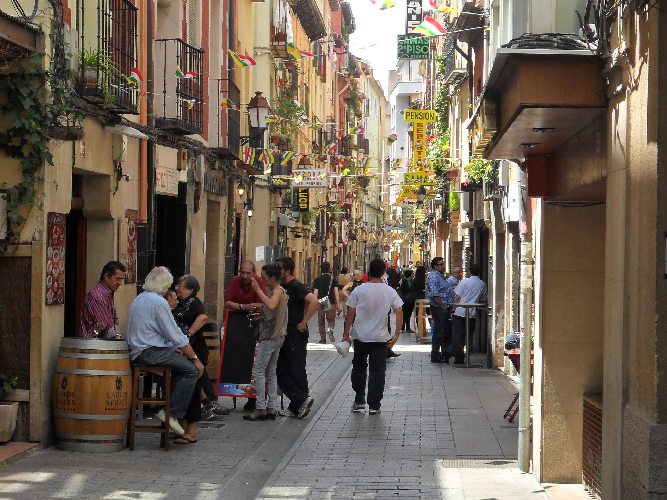 Visiting Logroño while on biking tour to Rioja