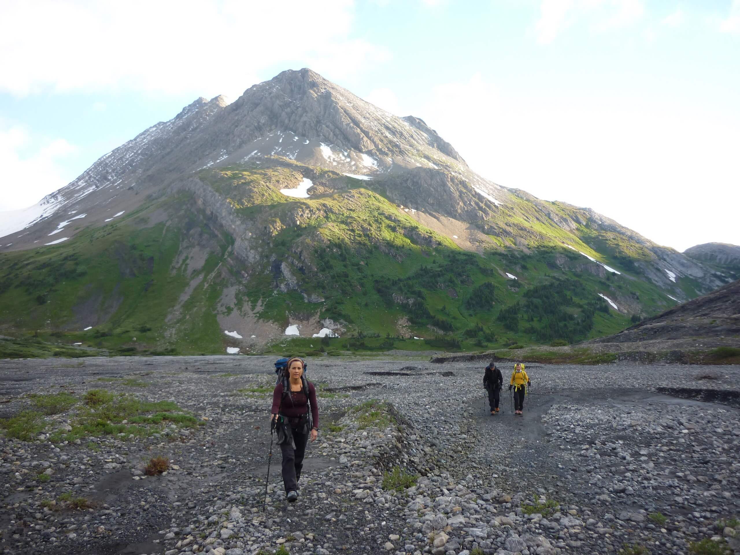 Walking in the wide valley in Kananaskis