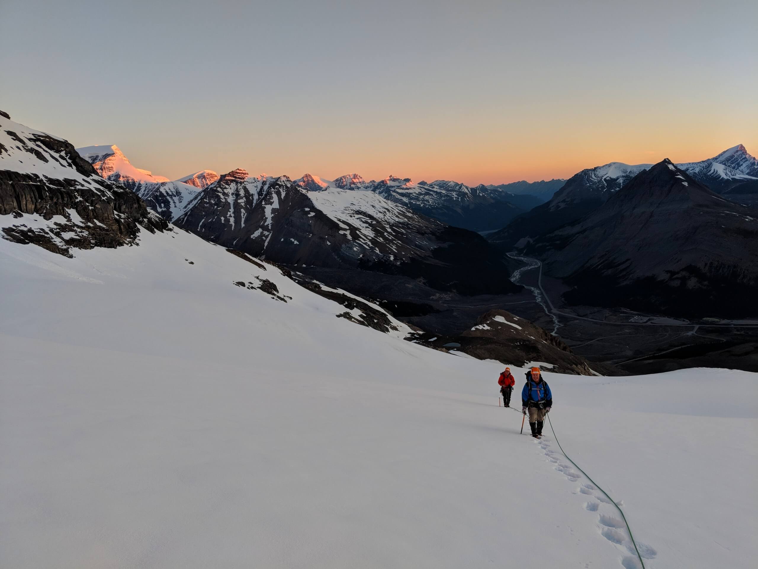 Group of climbers in Athabasca Region