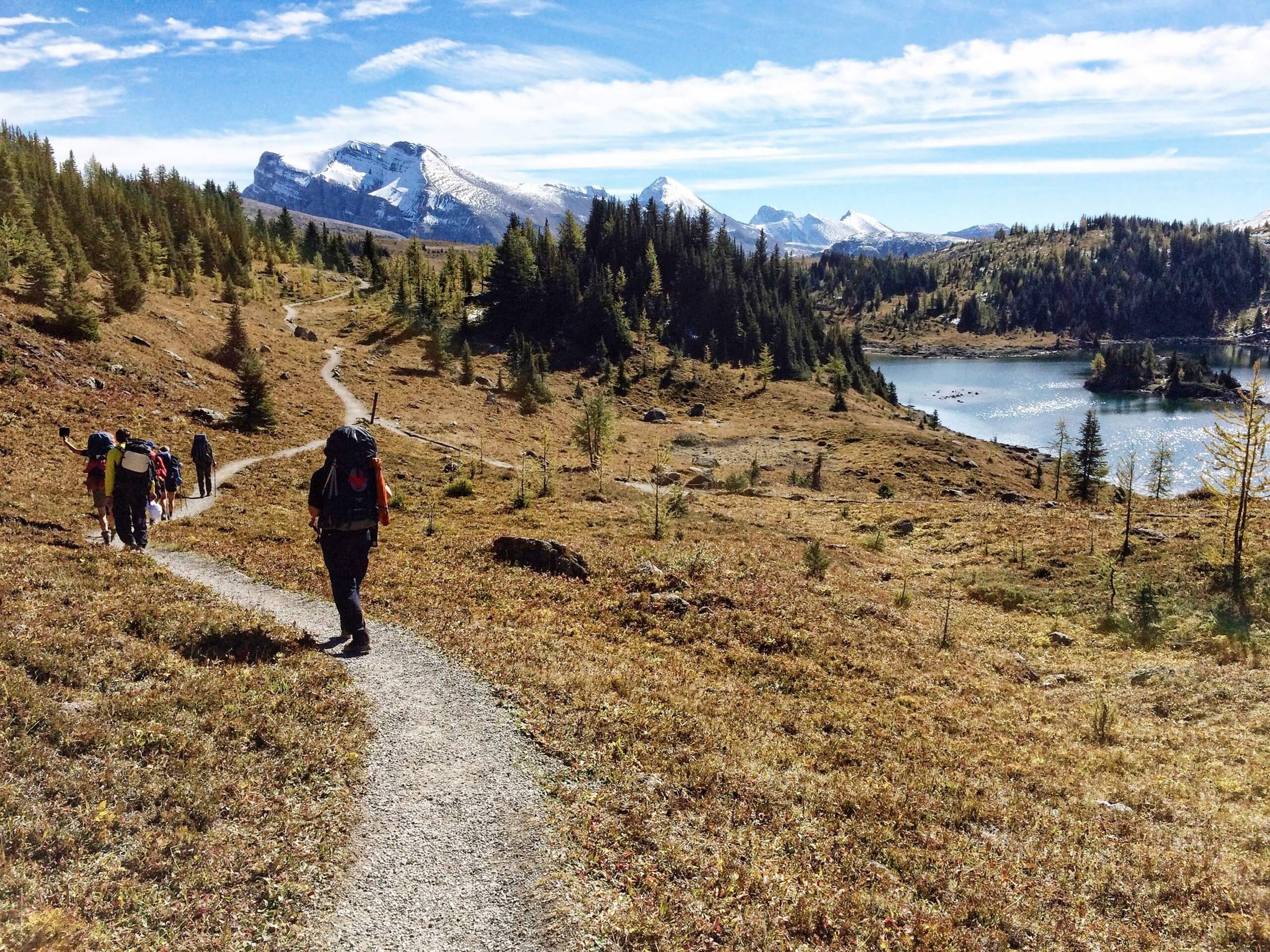 Walking the path in Banff National Park