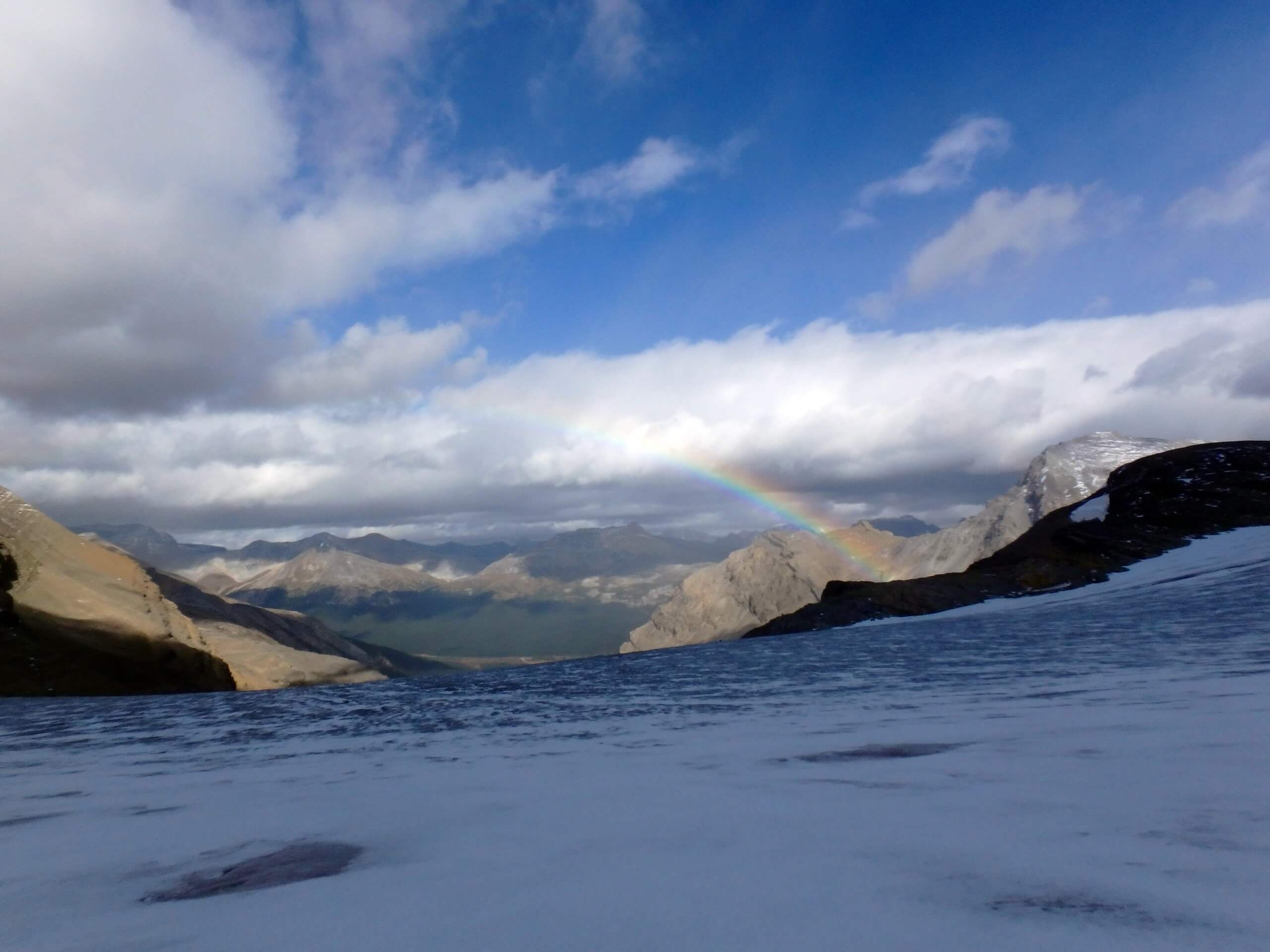 Rainbow above the Wapta Icefield