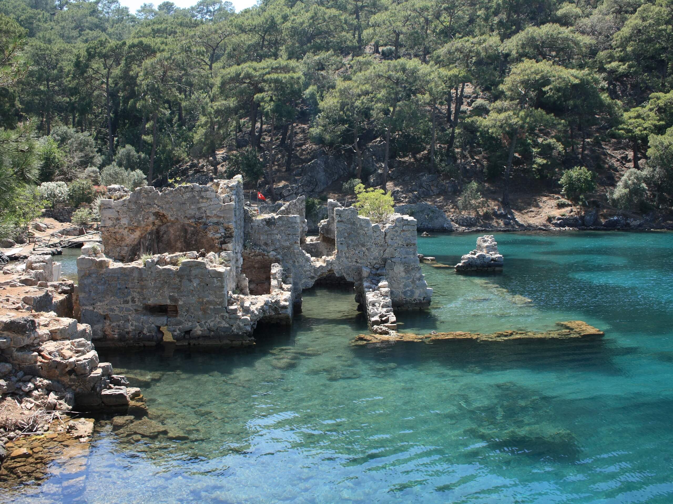 Kekova Island ruins visited in Turkey