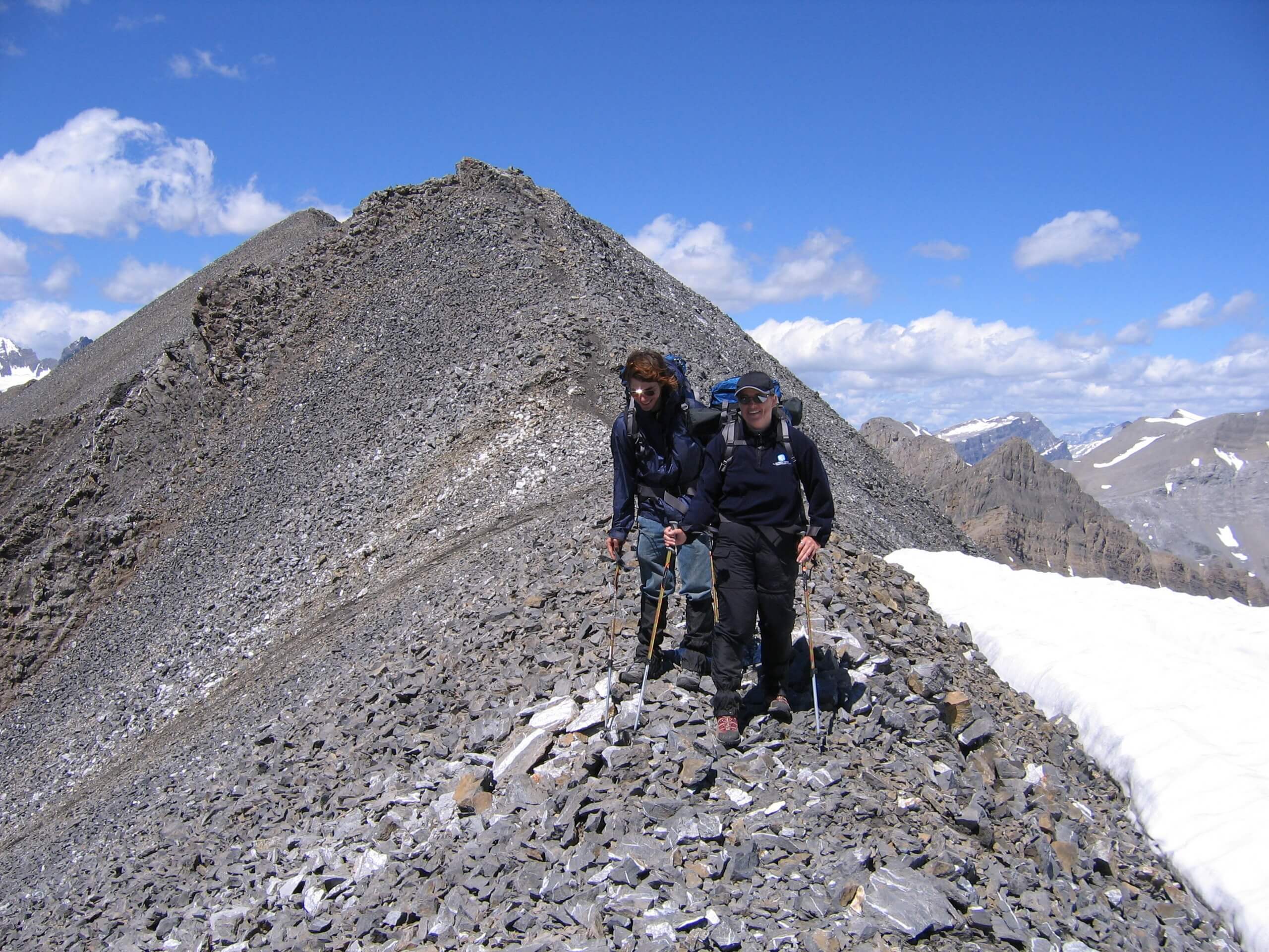 Group of hikers walking the Northover Ridge