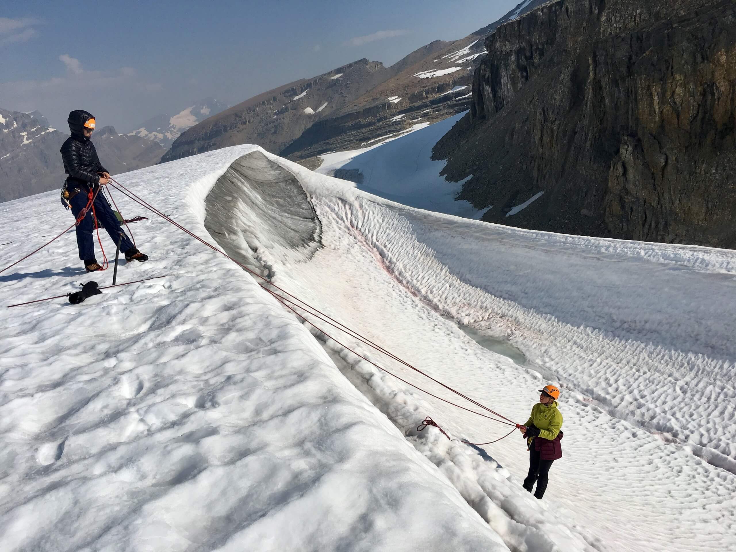 Mountaineering training on ladies-only tour