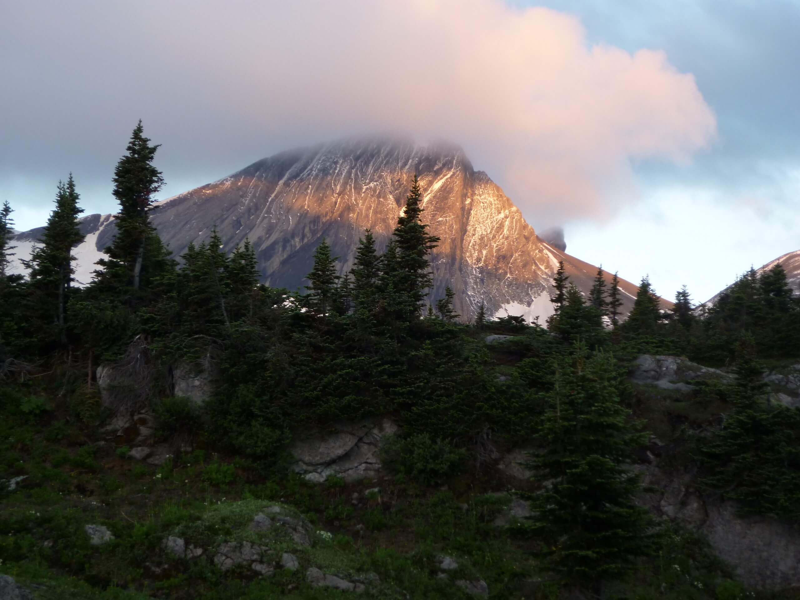 Cloud above the mountain in Kananaskis