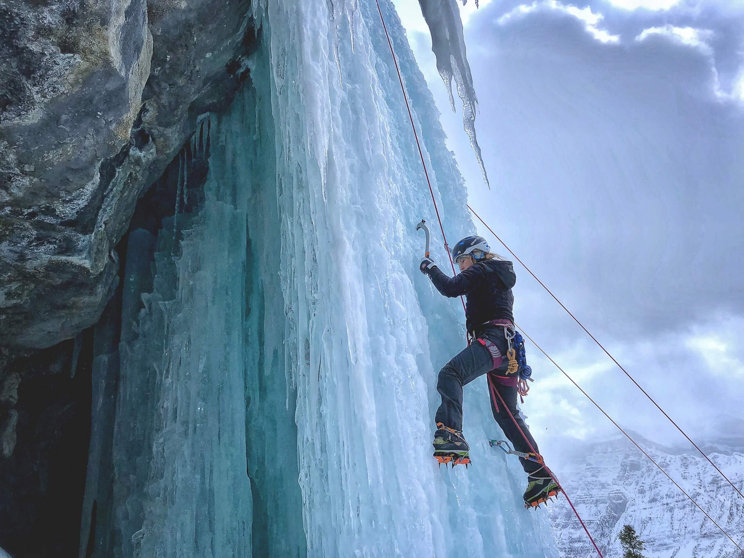 Ice Climber near Banff