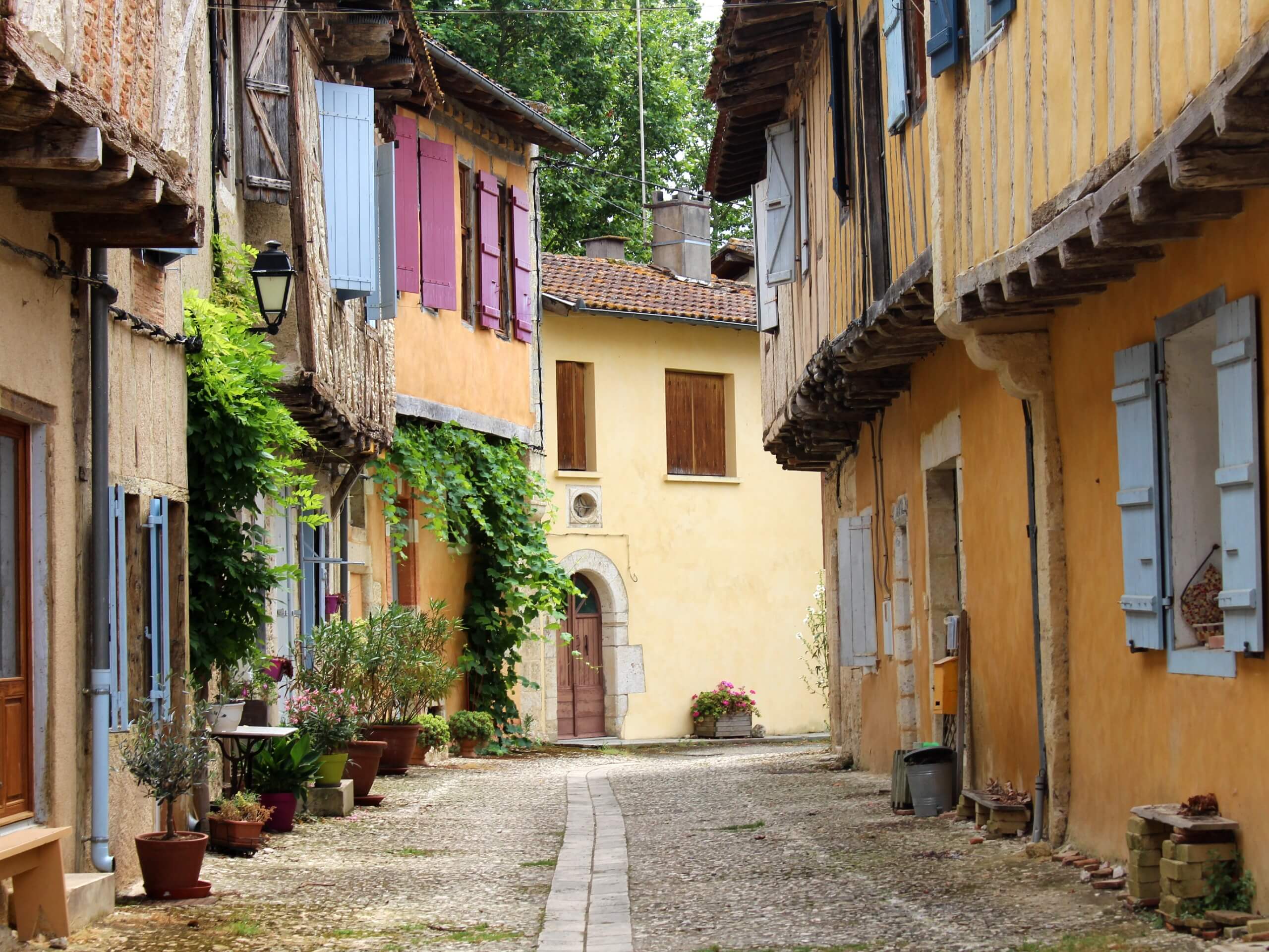 Small village in Occitanie, visited while walking the Camino Le Puy