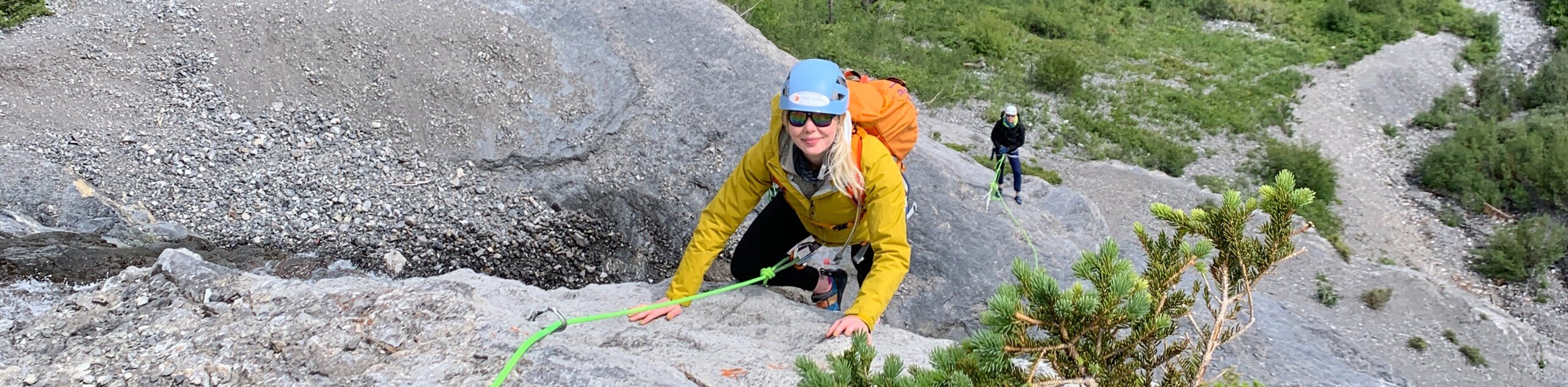 Outdoor Rock Climbing Level 1 & 2 in Canadian Rockies