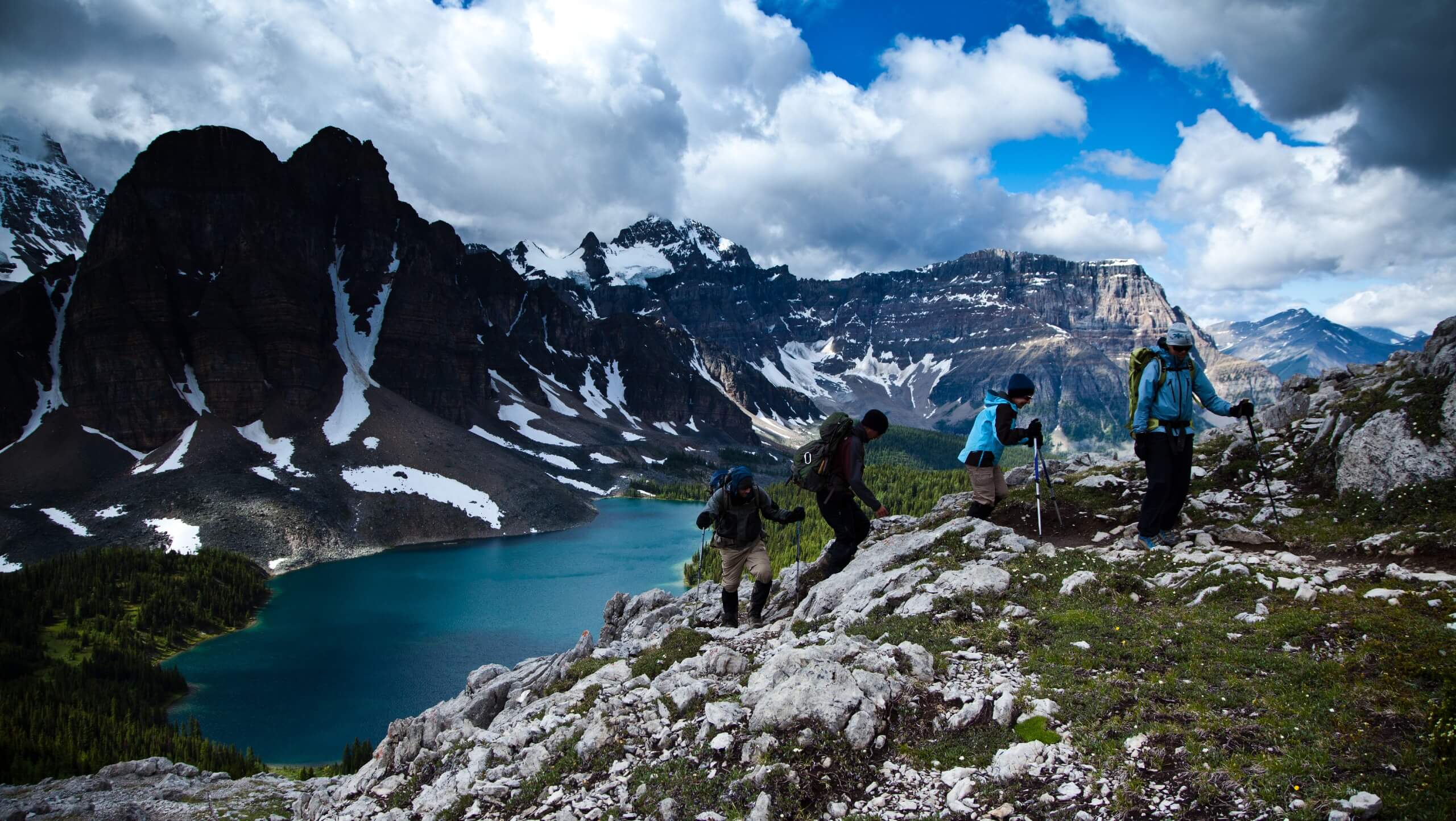 Backpacking near Mount Assiniboine