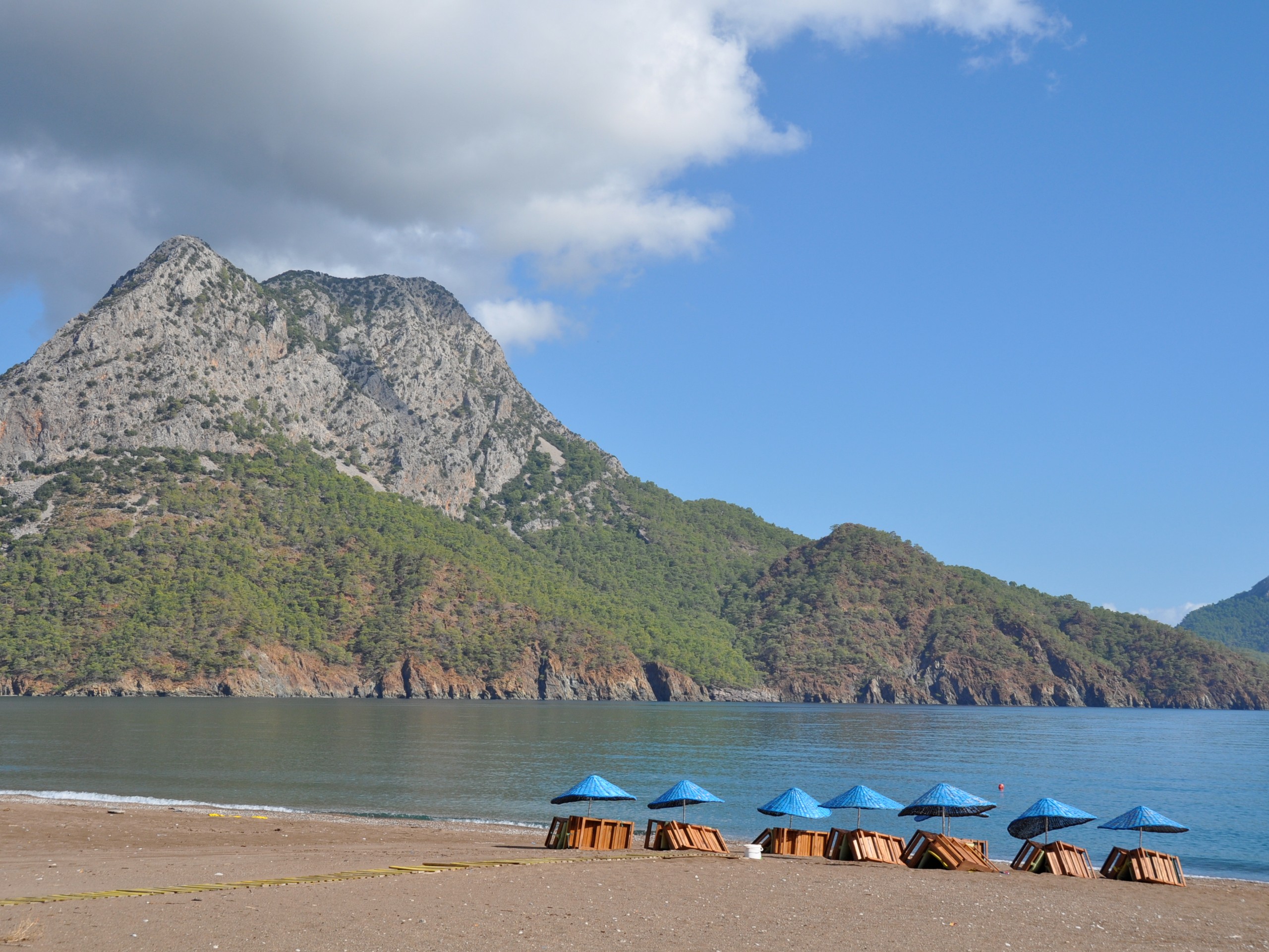 Beautiful beach along the Lycian Way