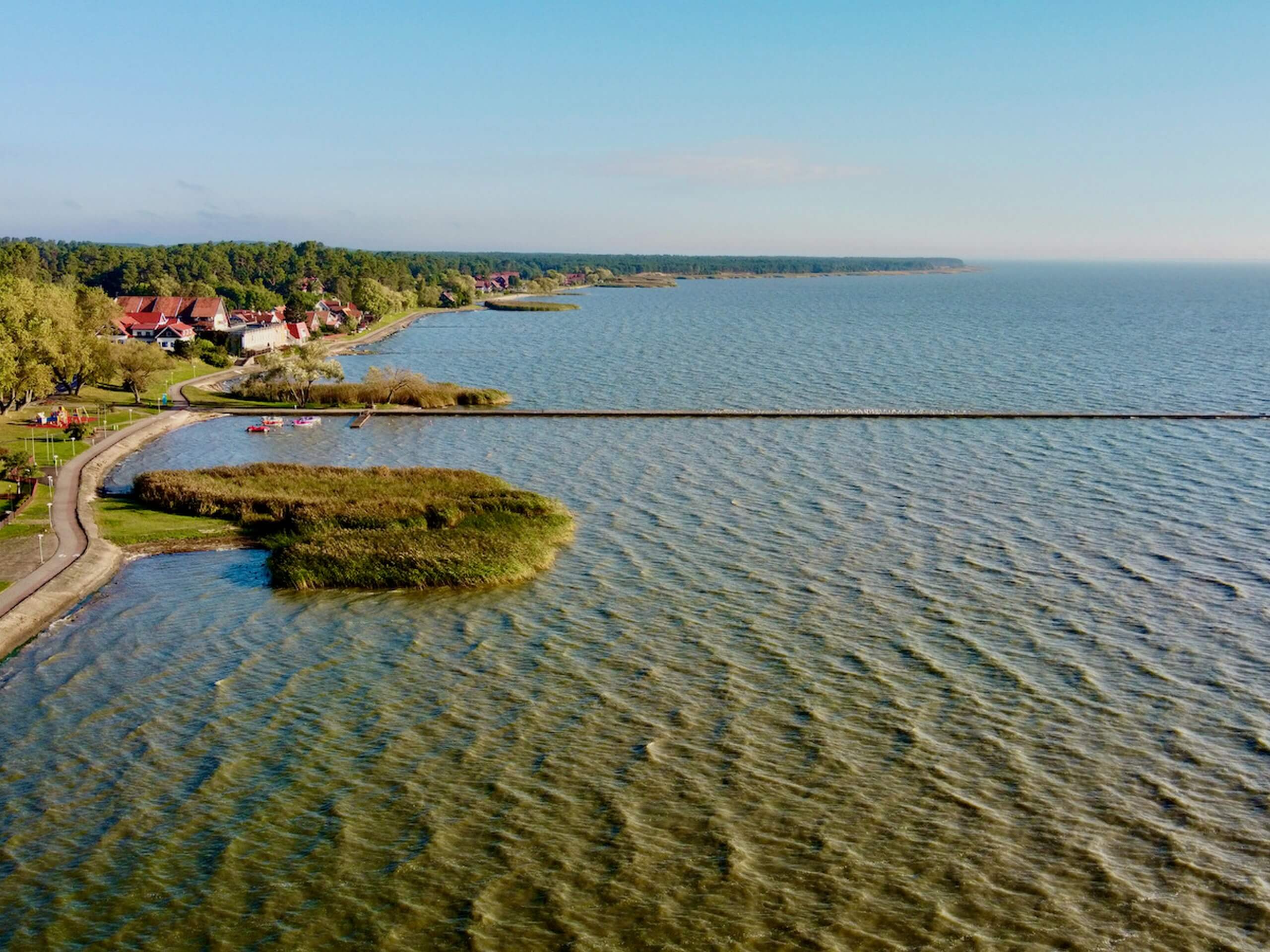 Beautiful coastline in Curonian Split, Lithuania