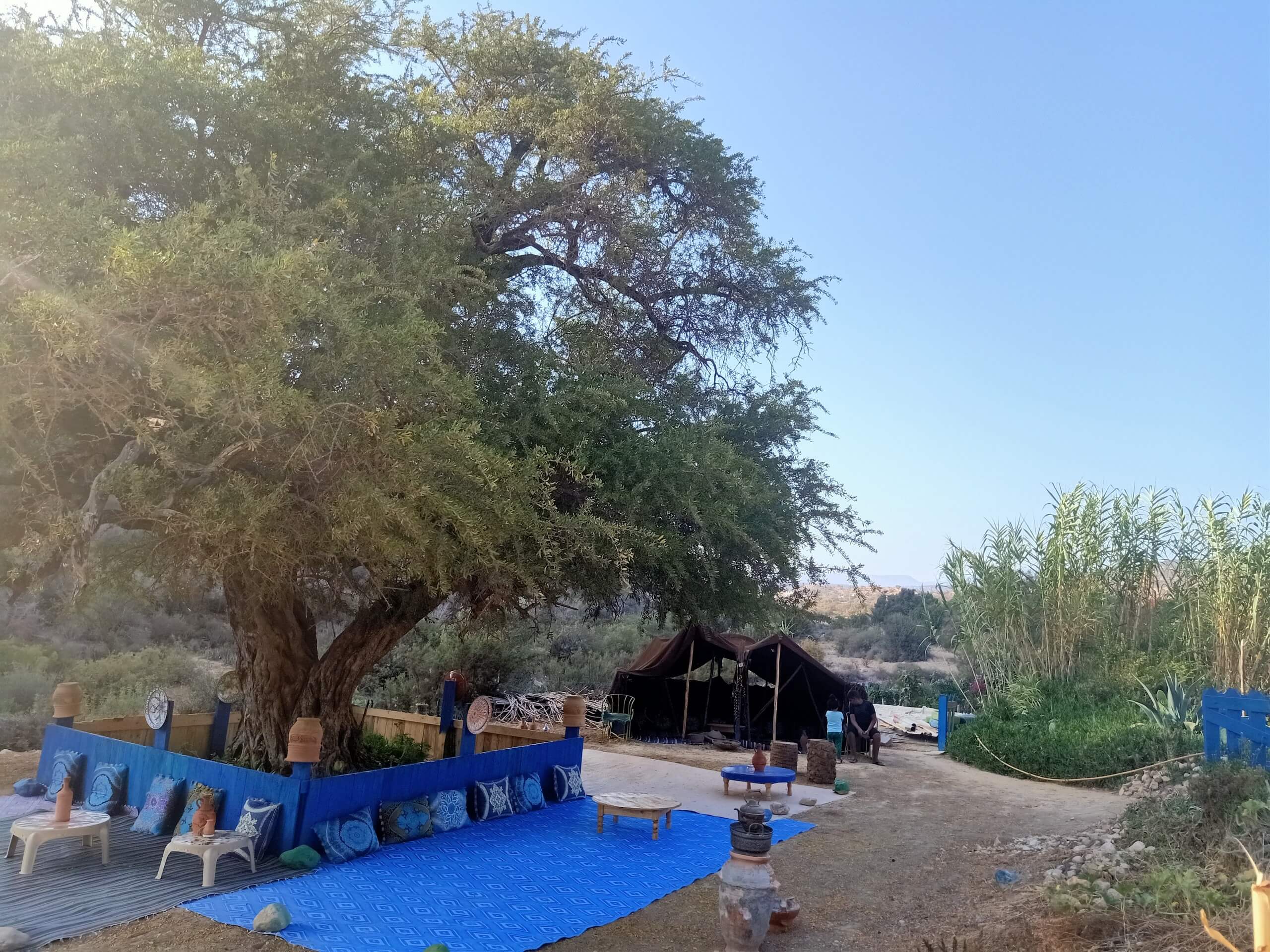 Beautiful hotel in Morocco, along the road biking route