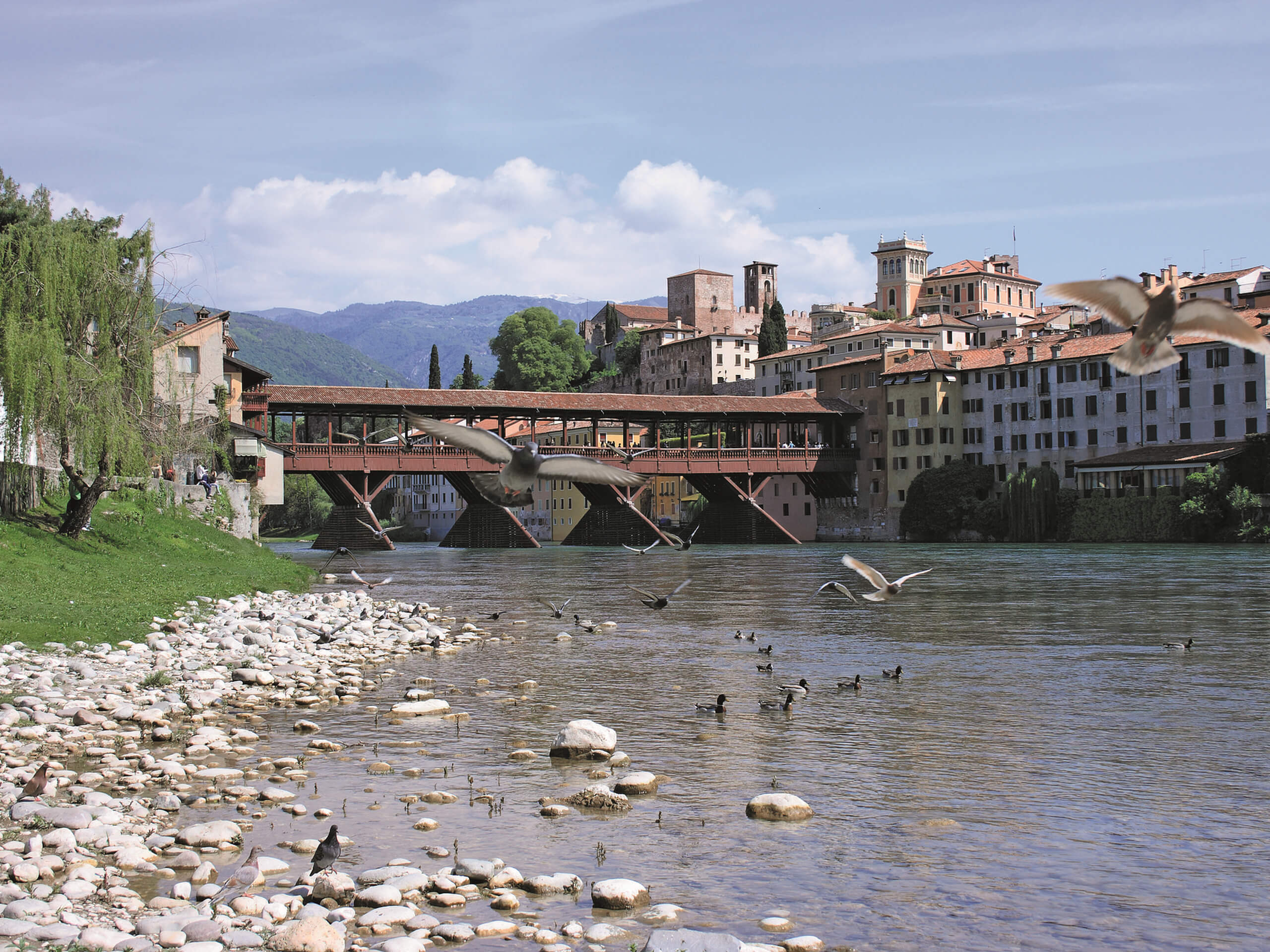 Brenta River in Italy