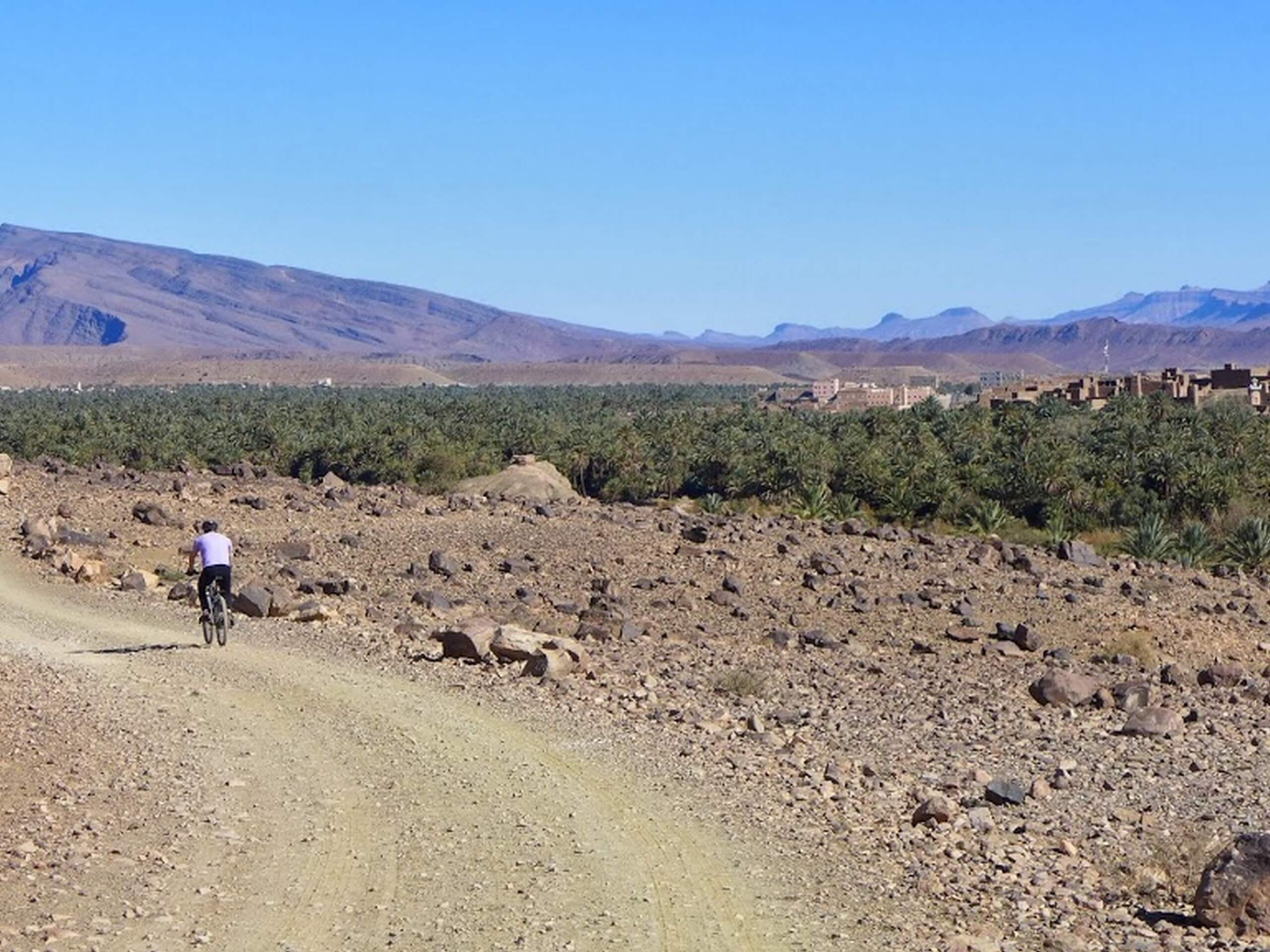 Gravel path in South Morocco