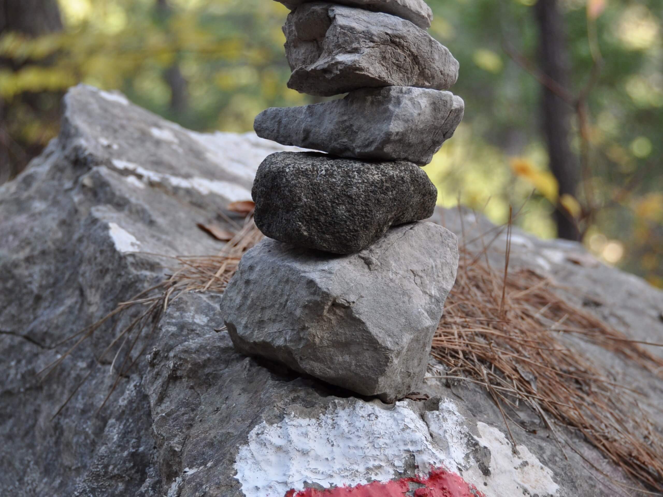 Waymark along the Lycian Way Trek