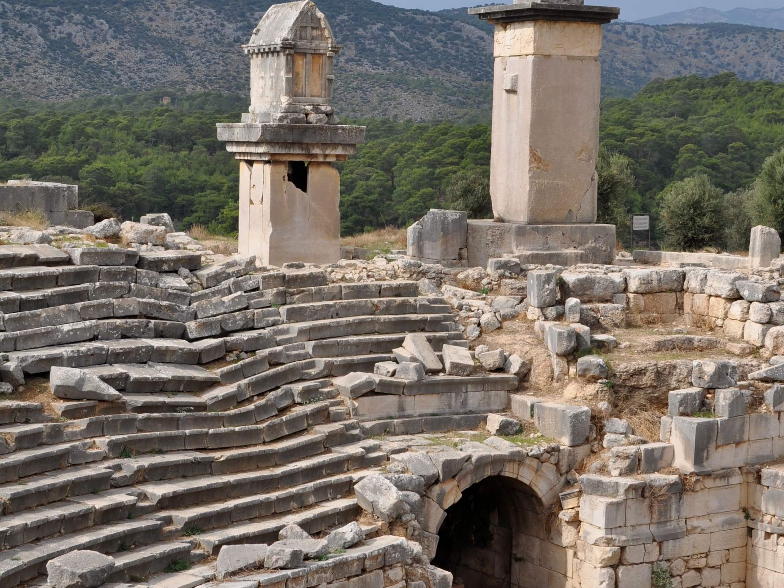 Stunning ruins visited while on guided trek in Turkey