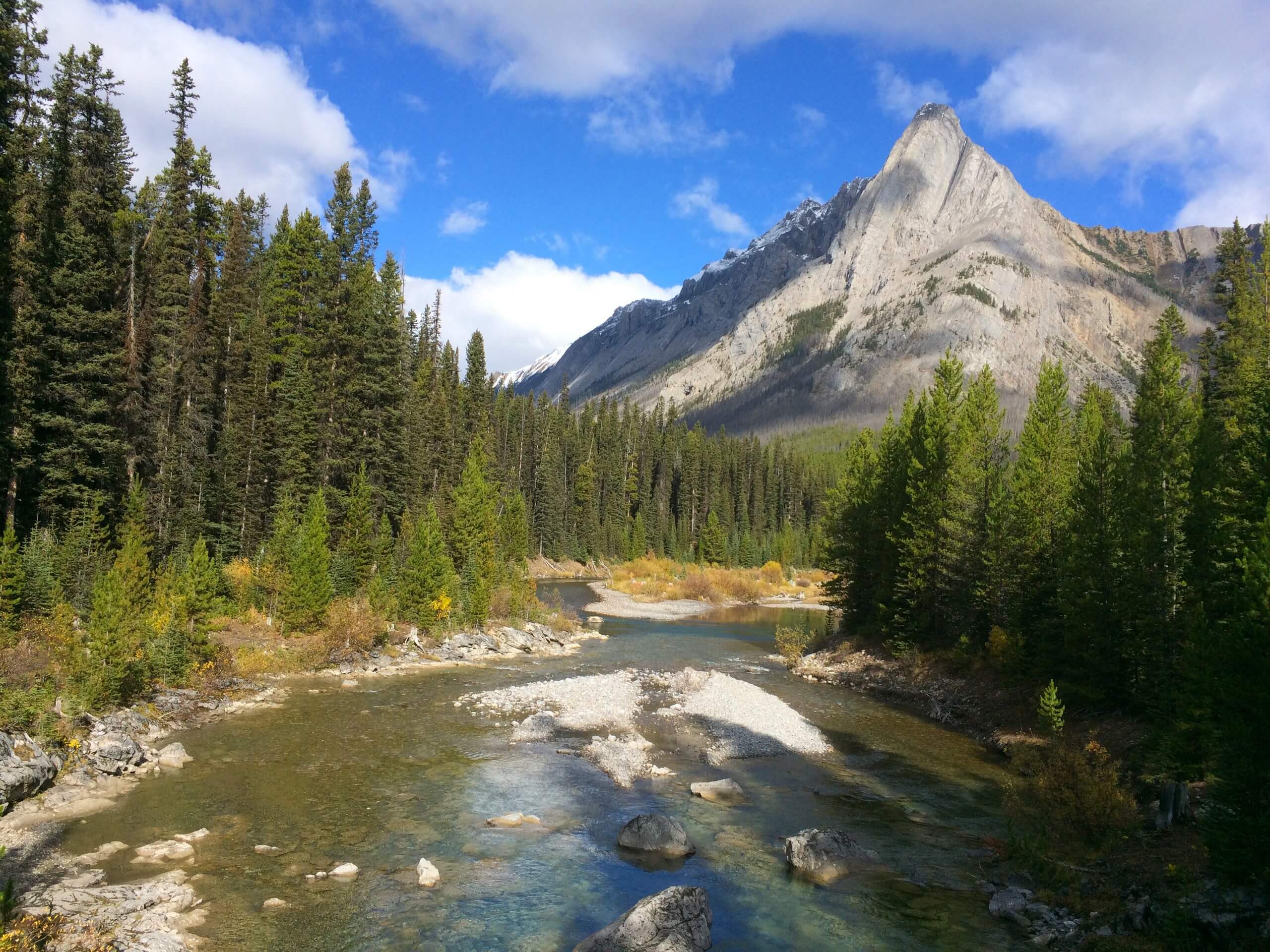 Beautiful river on the way to Assiniboine Provincial Park