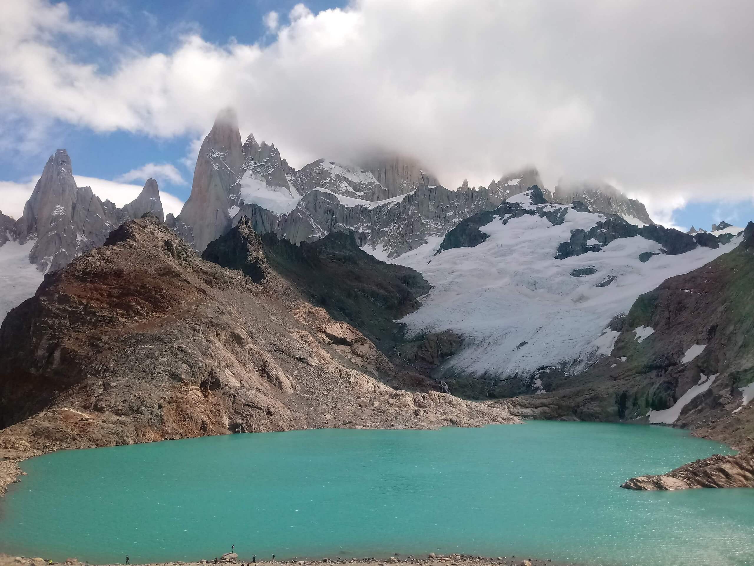 Mountains, lakes and glaciers in Patagonia