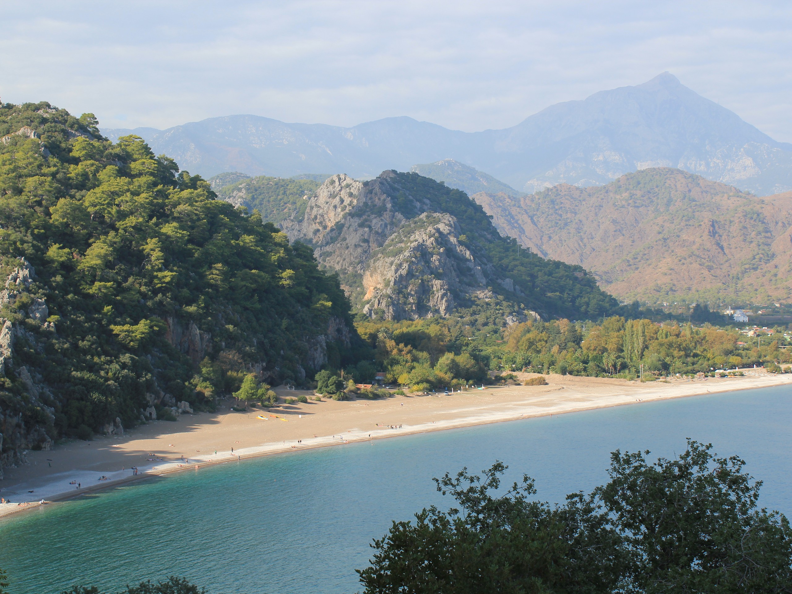 Cirali beach as seen from the above