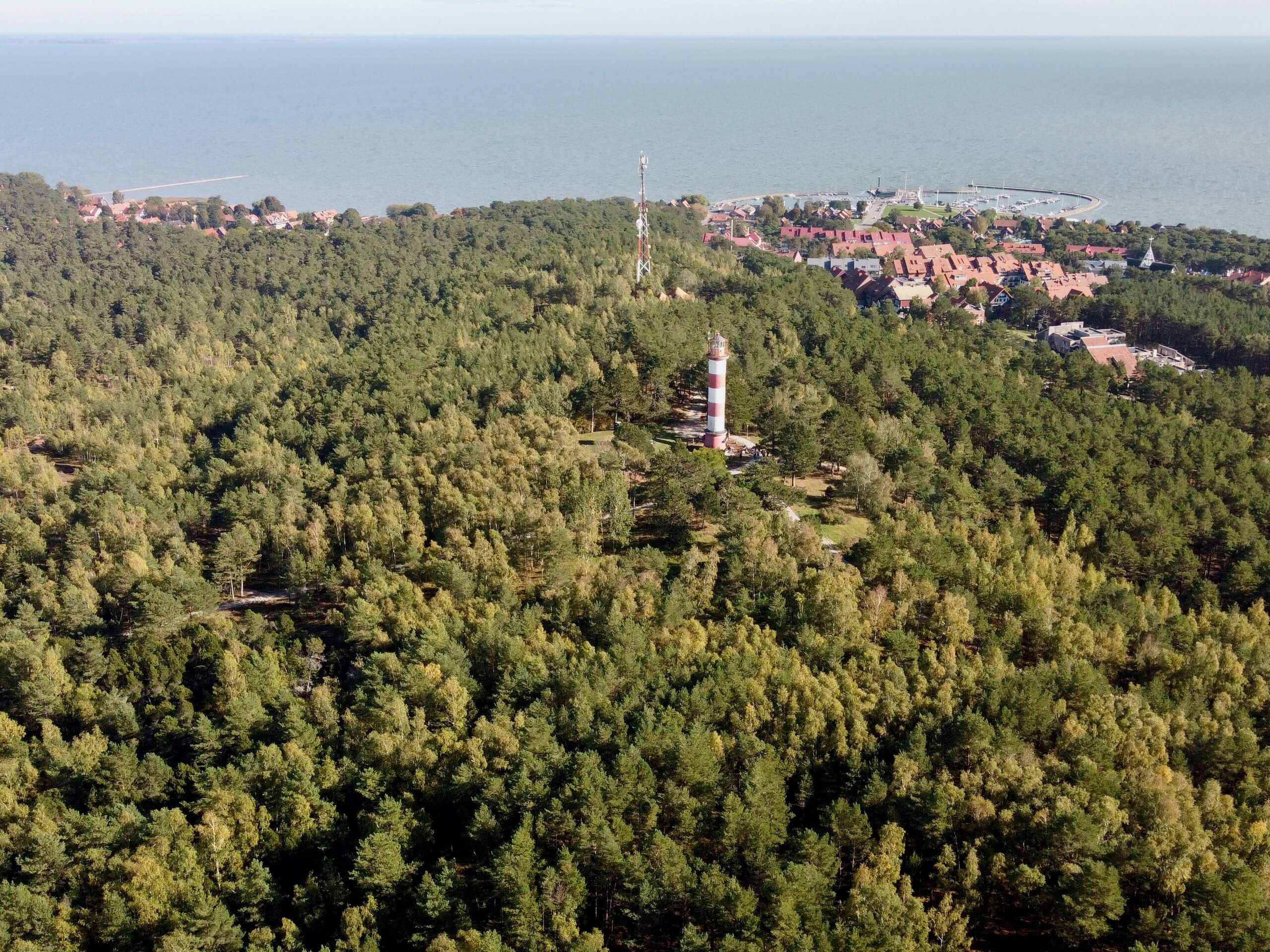 Curonian Split in Lithuania as seen from the above