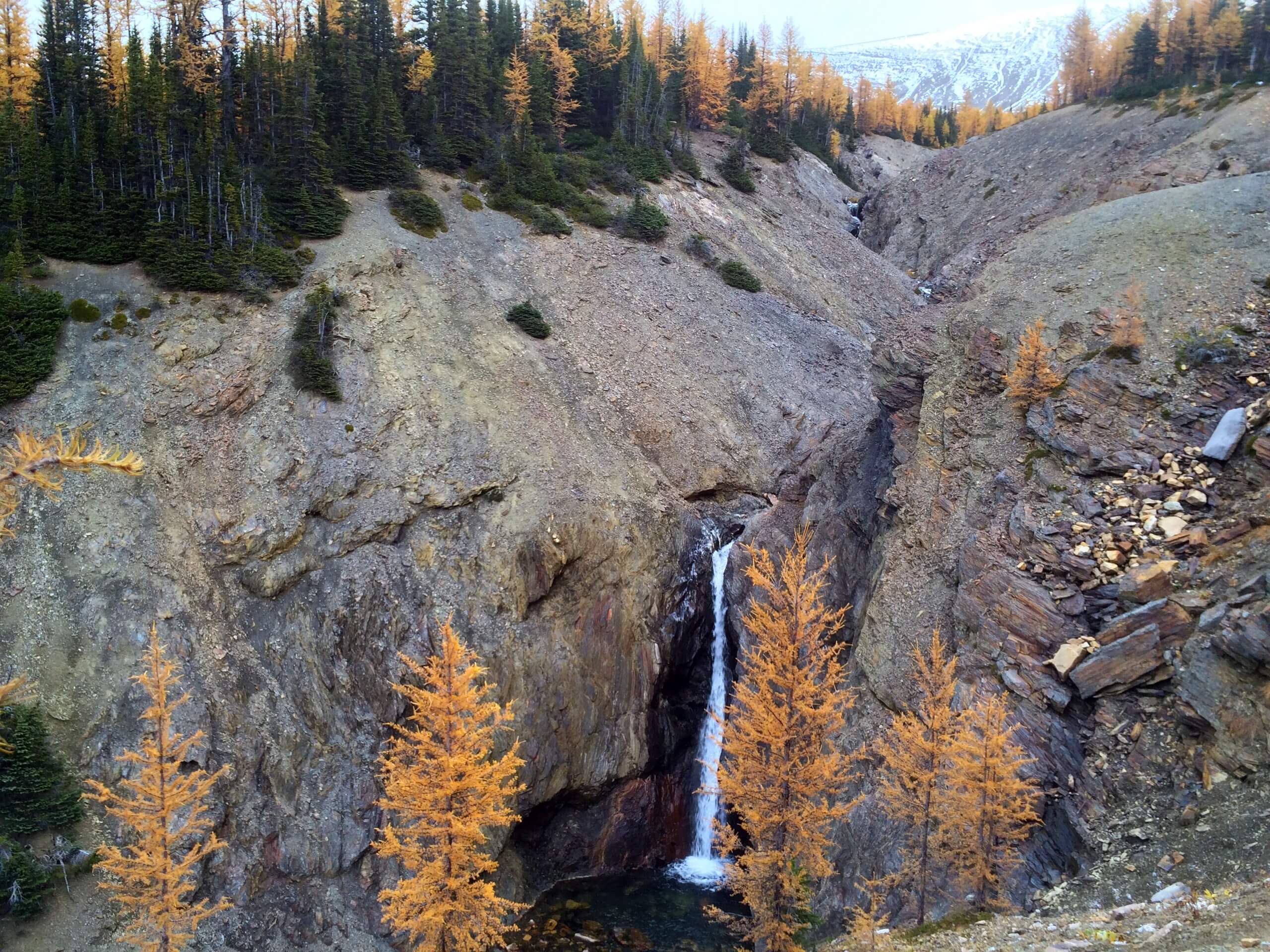 Beautiful gorge seen along the way to Assiniboine Region