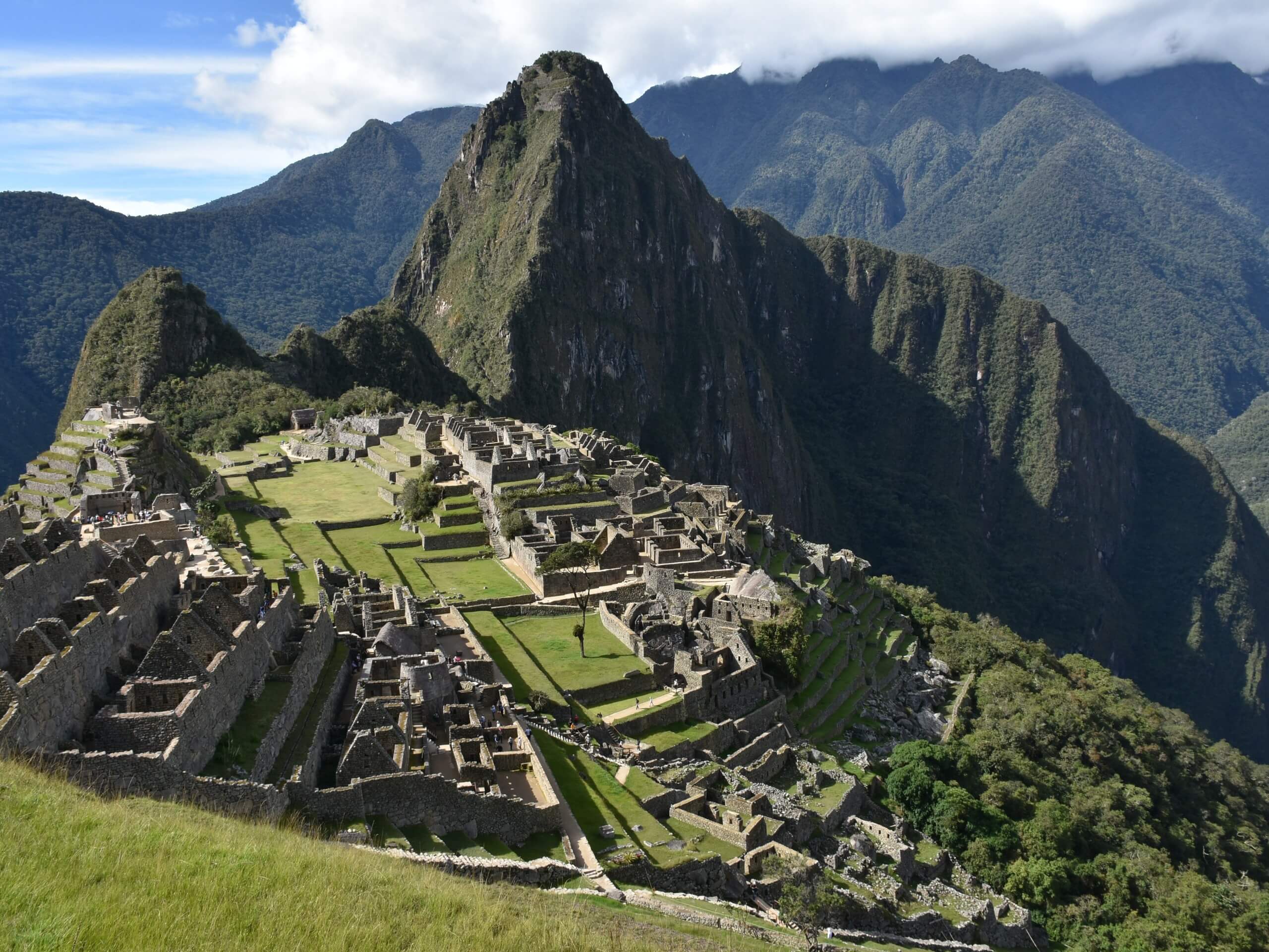 Machu Picchu as seen from the Inca Trail