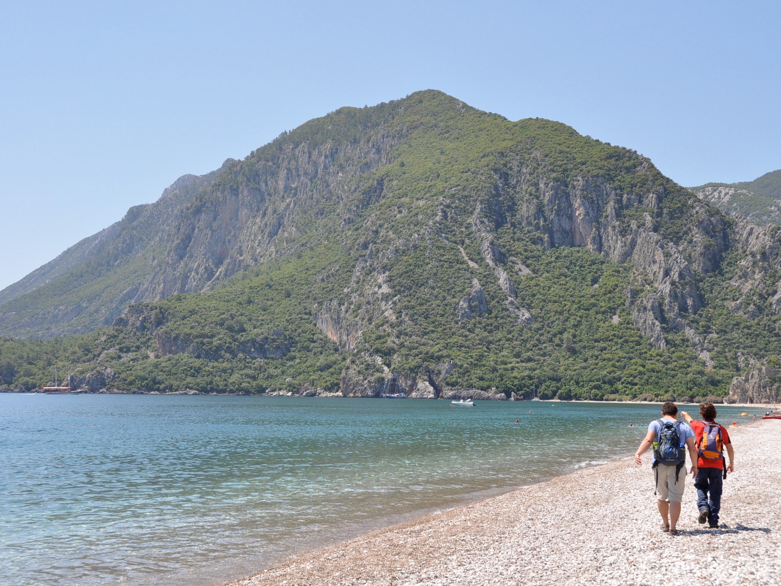 Walking along the Cirali beach