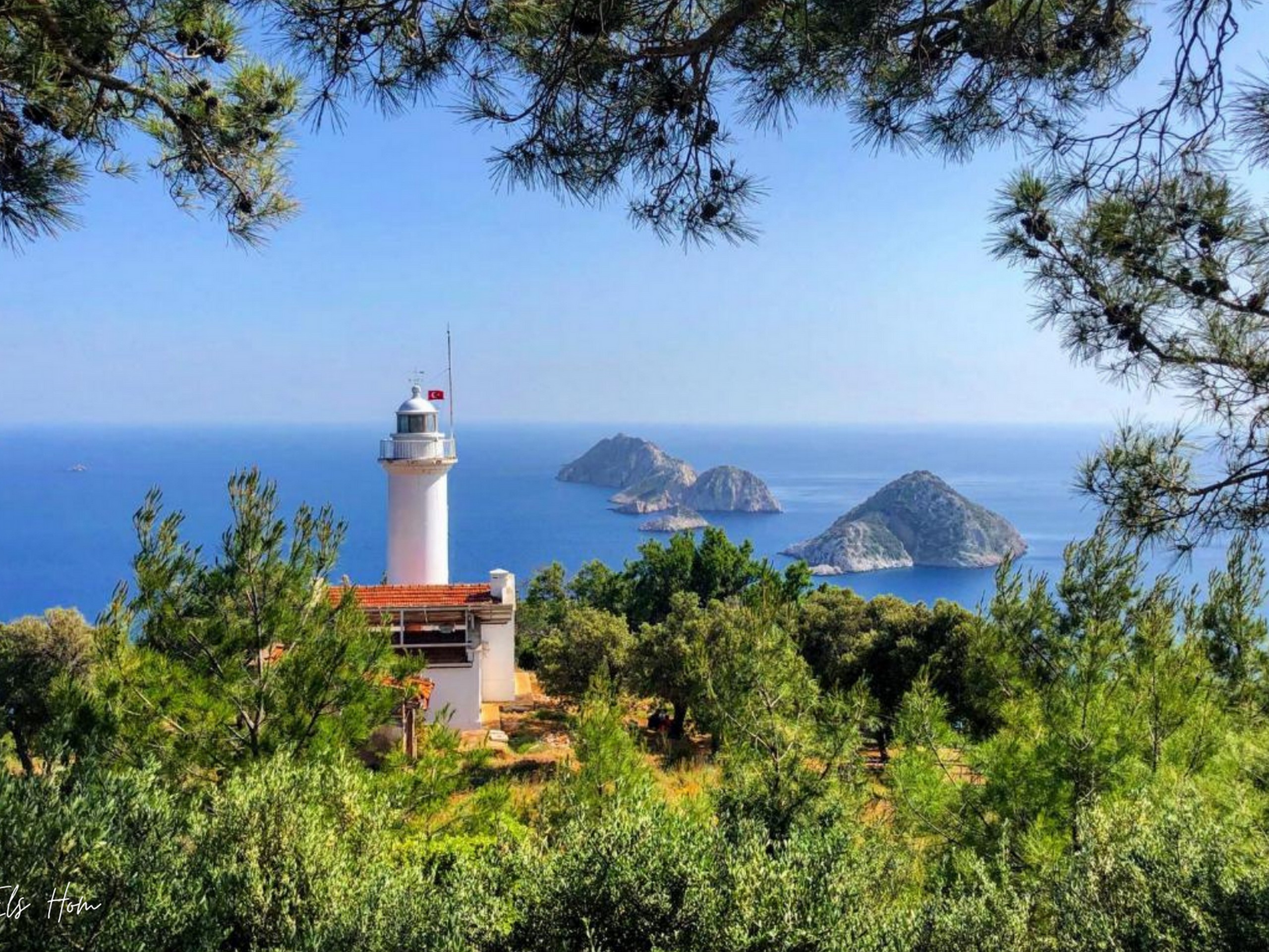 Gelidonia lighthouse as seen from Lycian Way walk