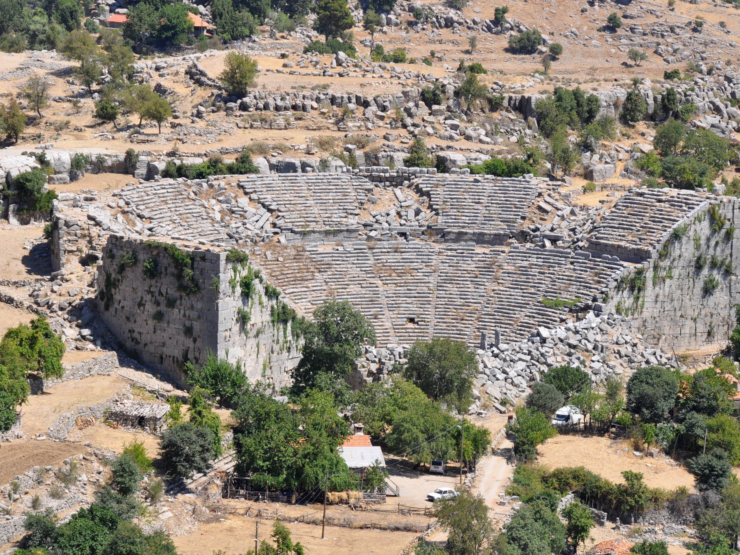 Selge theatre in Turkey, seen along the St Paul Trail