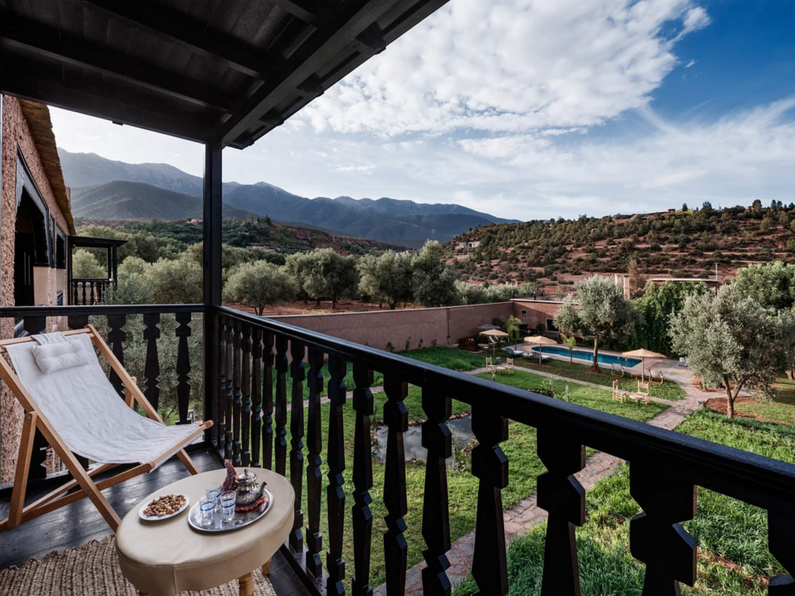 Beautiful views from the hotel window in Morocco