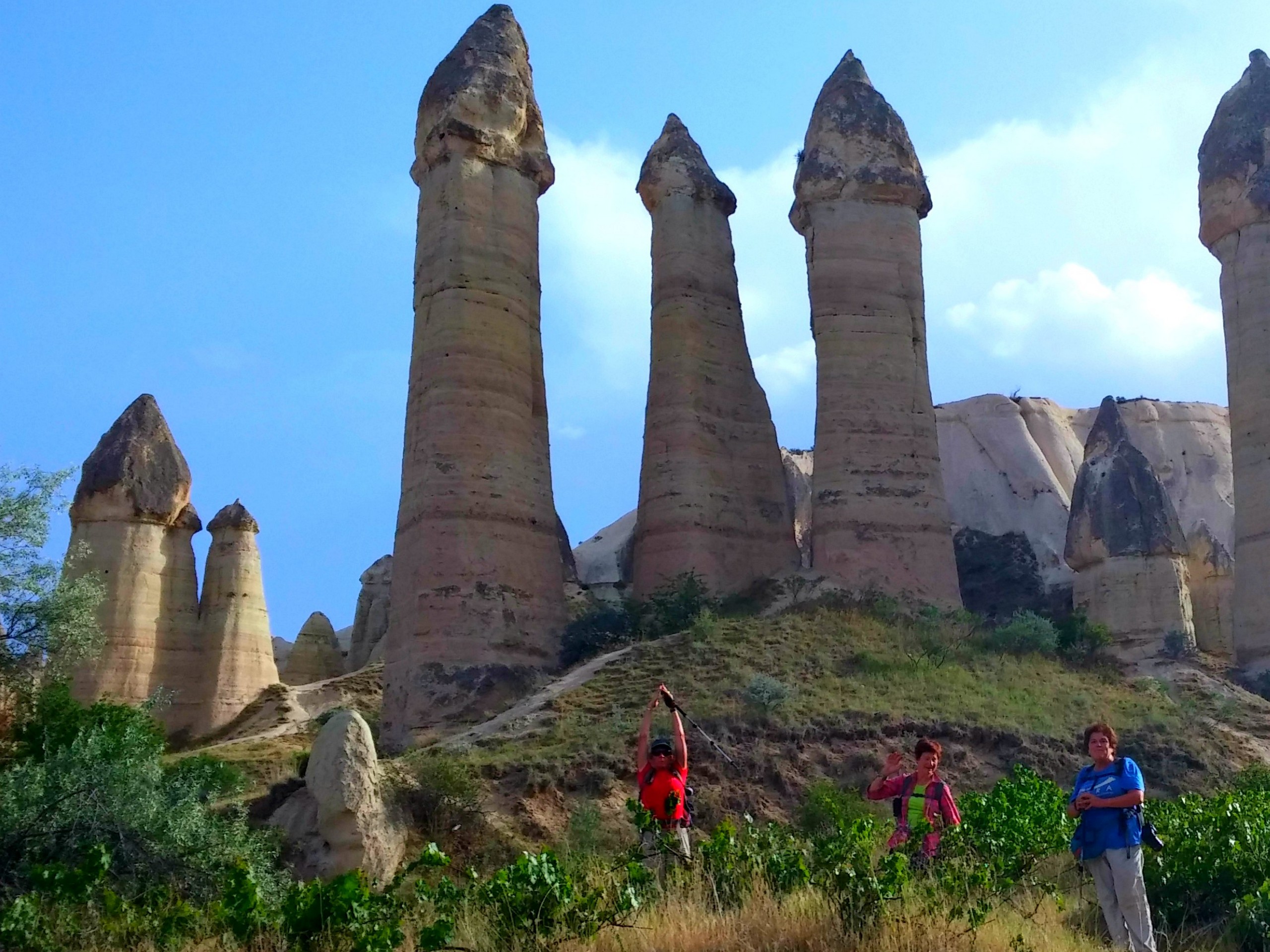 Rock formations in Cappadocia, Turkey