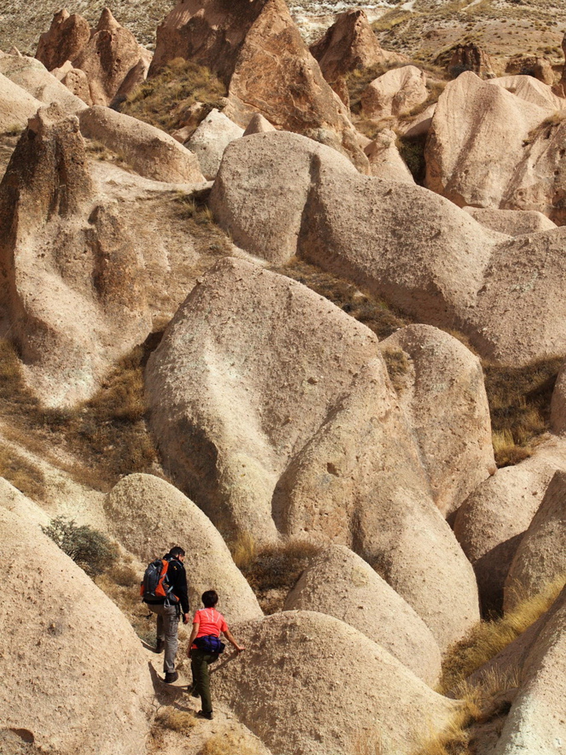On the rocks of Cappadocia in Turkey