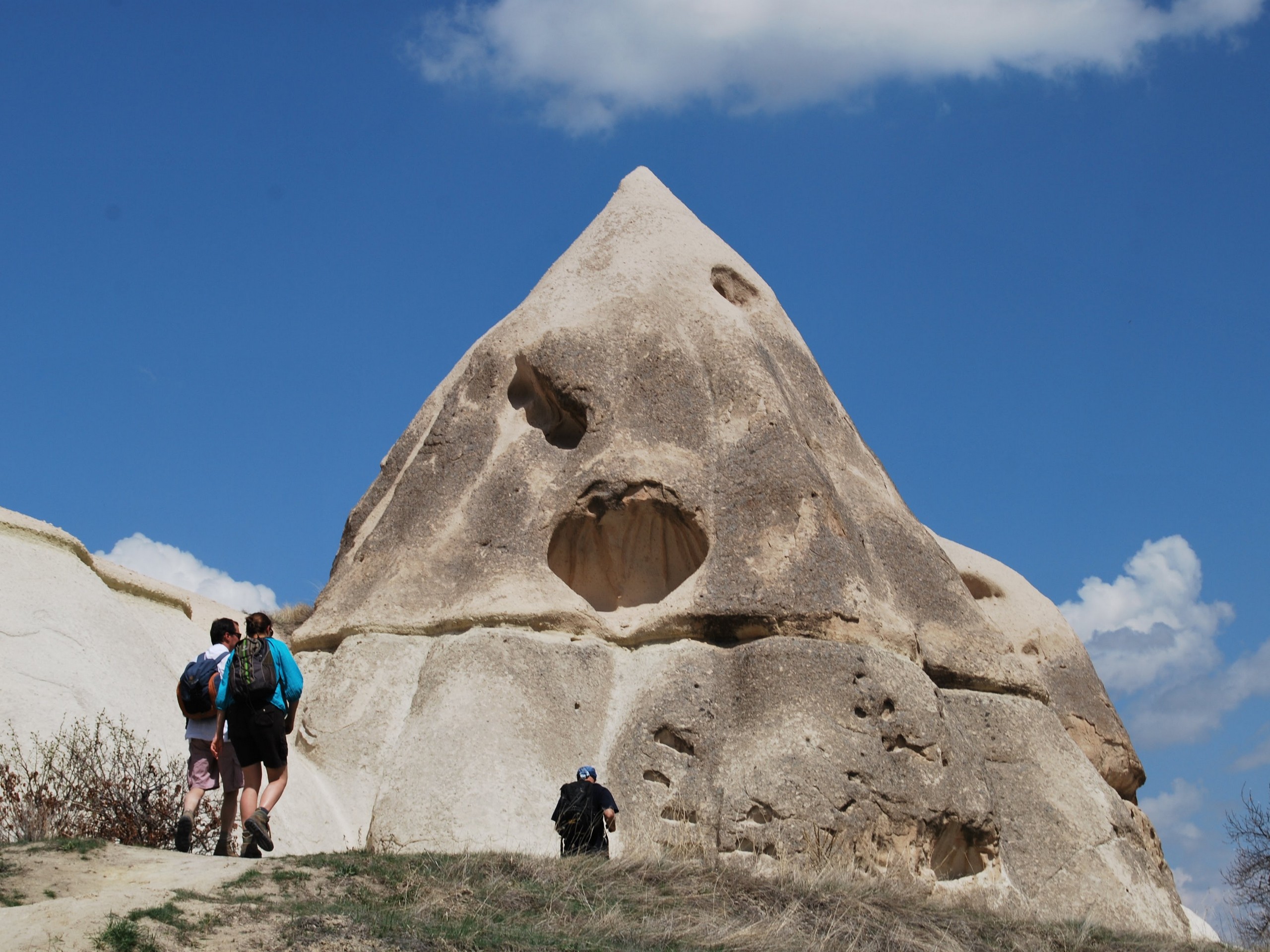 Stunning rock seen in Cappadocia while on guided walking tour