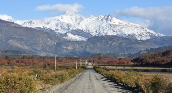 Country road in Chilean Patagonia